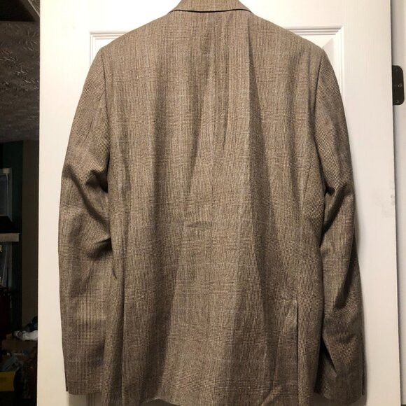Stafford STAFFORD men's 100%wool blazer sport coat jacket size: 42L Size 42L - 9 Thumbnail