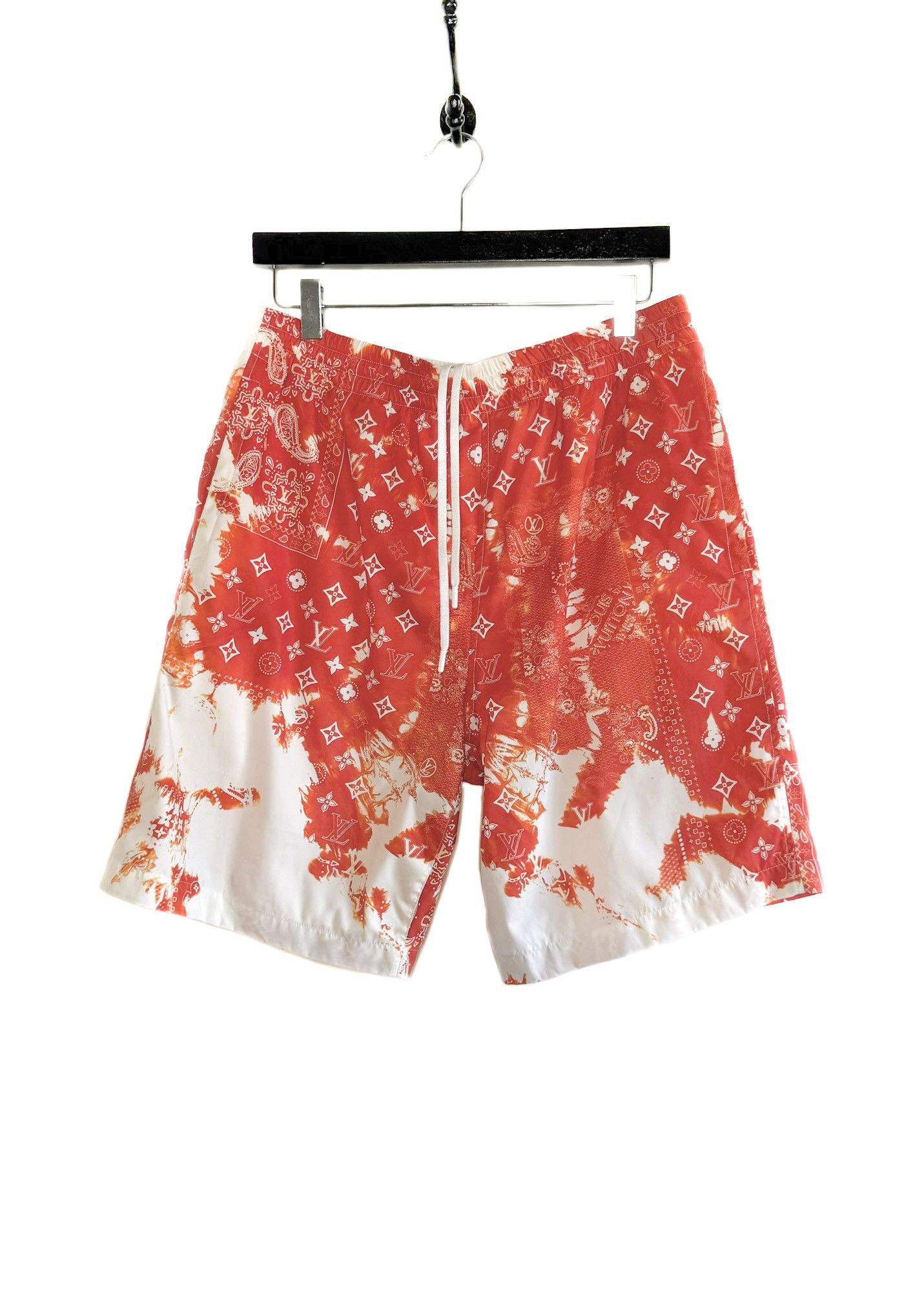 Louis Vuitton Louis Vuitton Red White Bandana Board Monogram Swim Trunks Size US 36 / EU 52 - 1 Thumbnail
