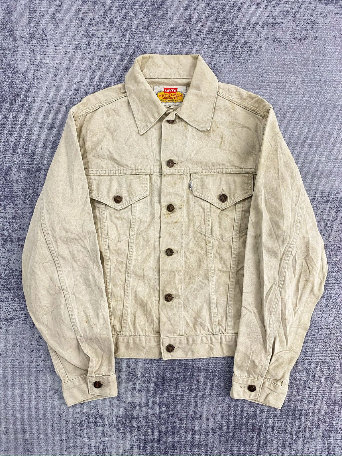 Levi's Vintage levis white jacket japan made Size US M / EU 48-50 / 2 - 12 Thumbnail