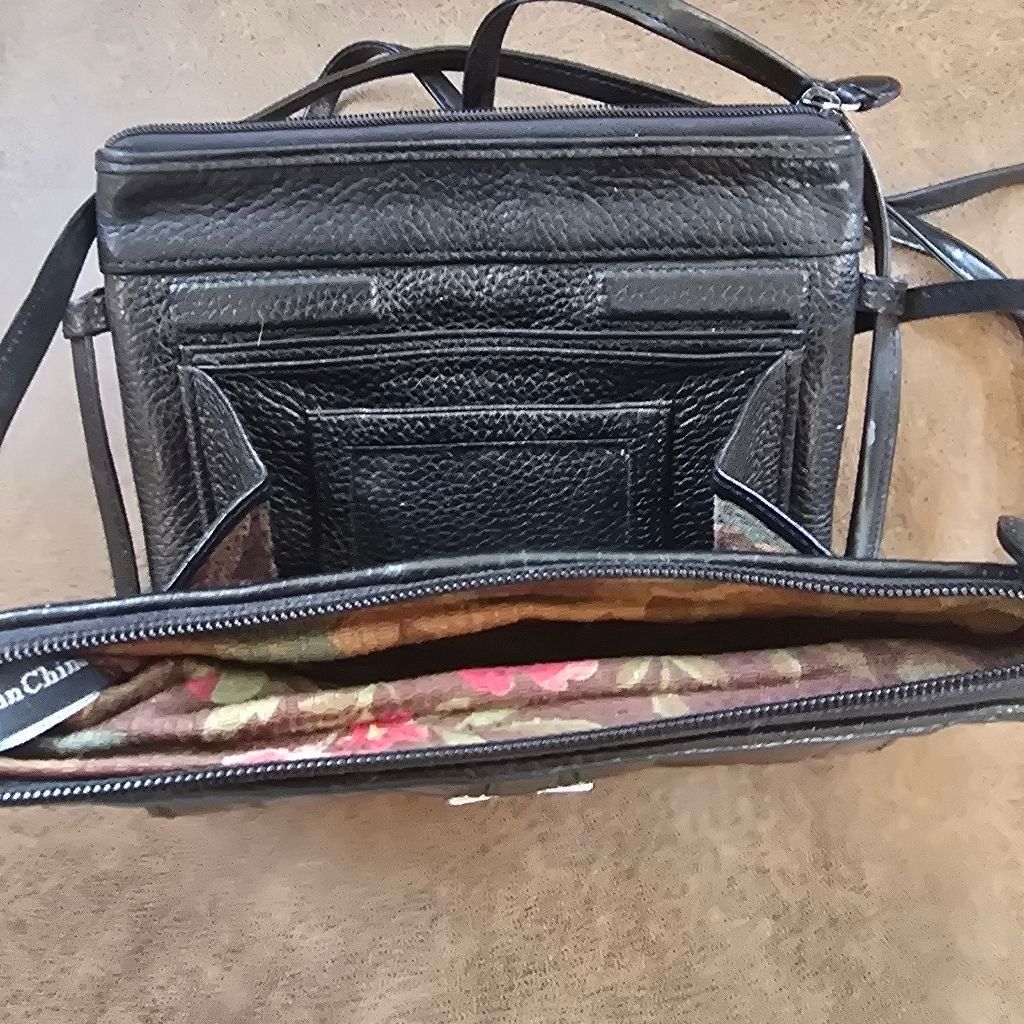 Brighton Brighton Small Crossbody Bag Black Textured Size ONE SIZE - 4 Thumbnail