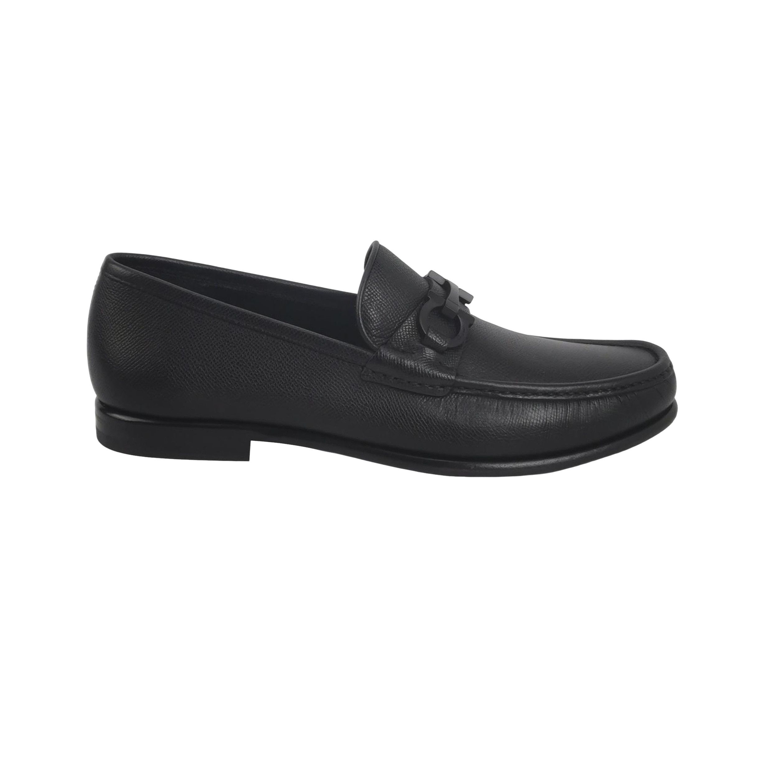 Salvatore Ferragamo Salvatore Ferragamo Gancini Leather Loafers 10 Size US 11 / EU 44 - 1 Thumbnail