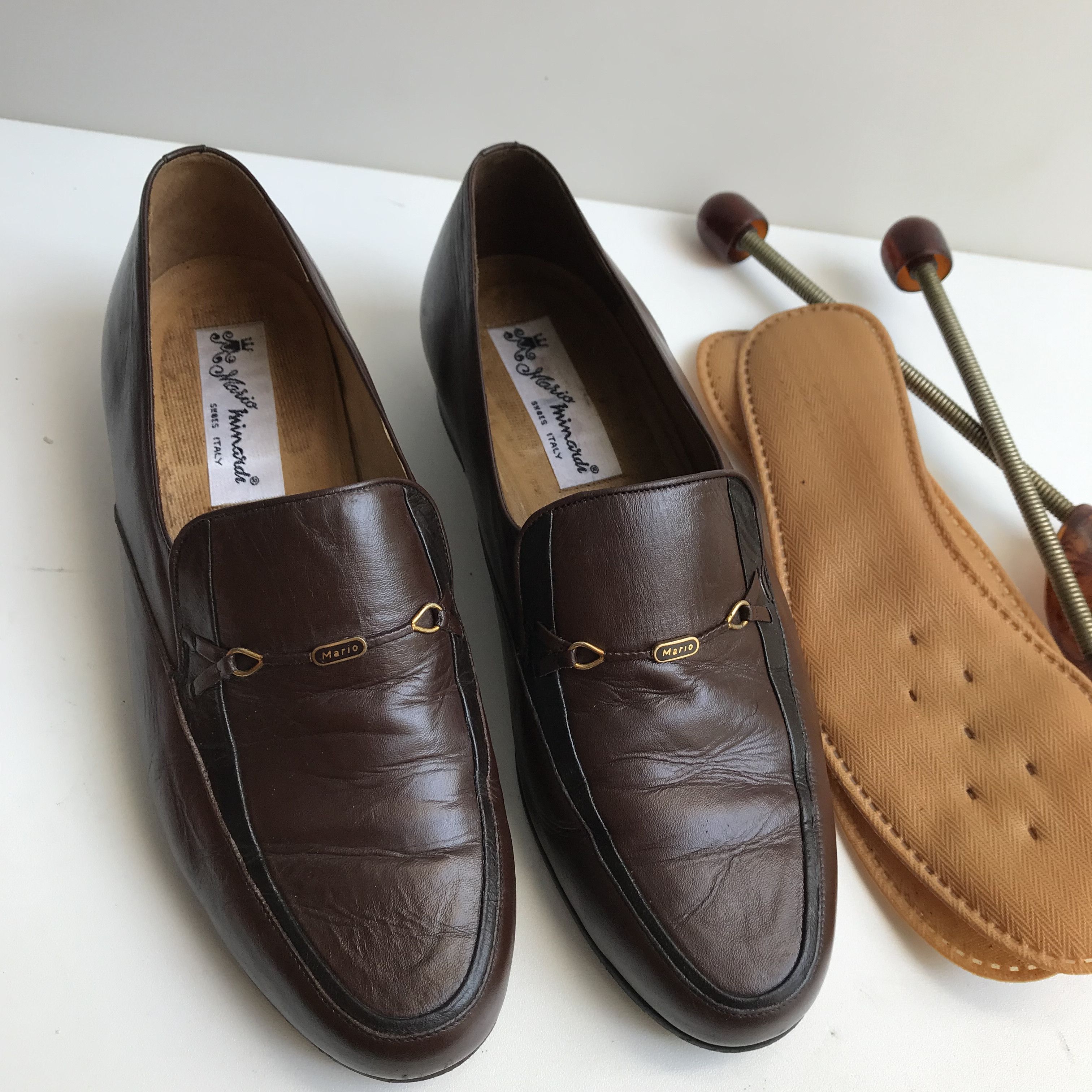 Designer Vintage Mario Minardi italian Penny Loafer Tassle brown Size US 8 / EU 41 - 9 Thumbnail