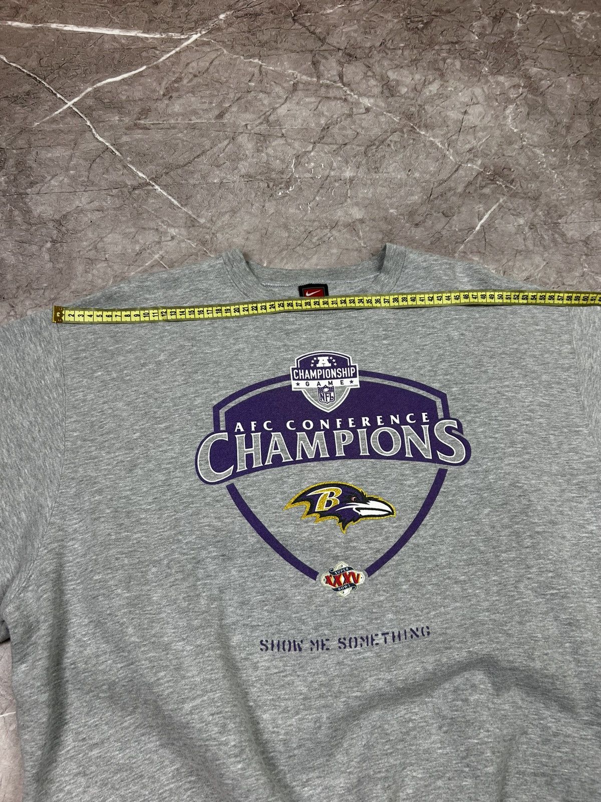 Nike Vintage Y2K Nike Baltimore Ravens Super Bowl XXXV Sweatshirt Size US XL / EU 56 / 4 - 10 Thumbnail