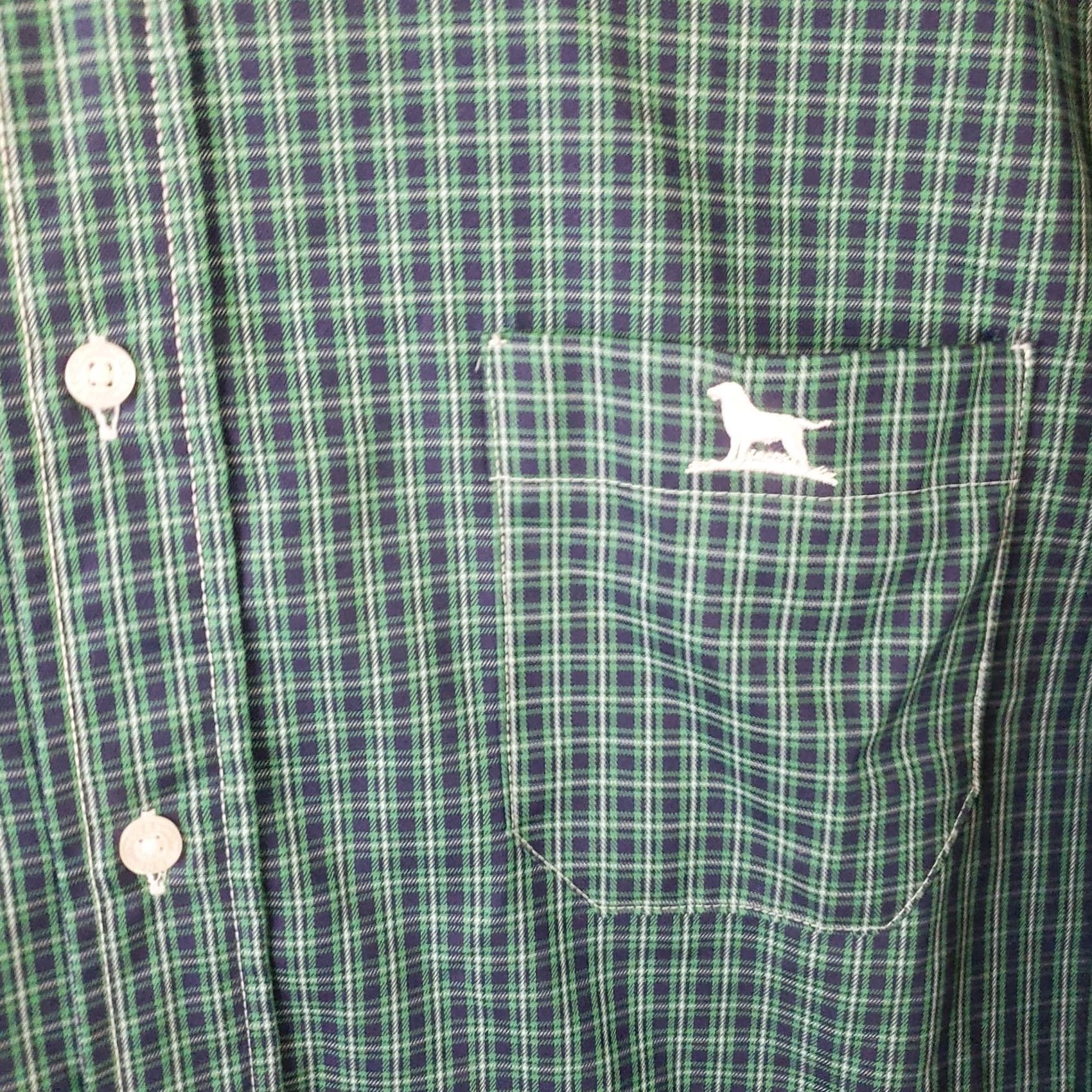 Undercover Over Under Button-Down Shirt XL Multicolor Plaid Non-Iron Embroidered Dog Logo Long Sleeve Button-Up Shirt Mens Size US XL / EU 56 / 4 - 4 Thumbnail