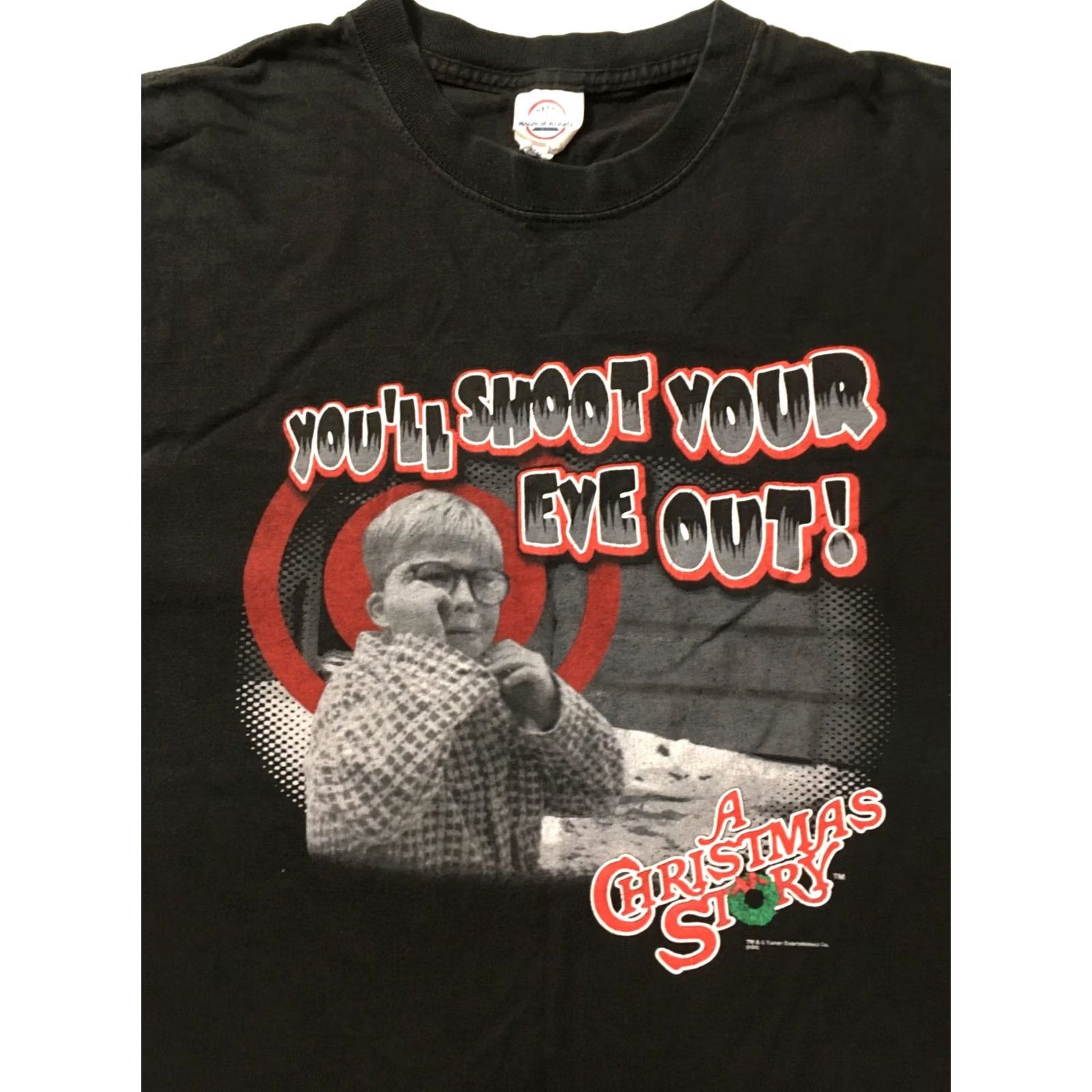 Delta A Christmas Story Movie Shirt Mens XL BLACK "You'll Shoot Your Eye Out" Size US XL / EU 56 / 4 - 2 Thumbnail