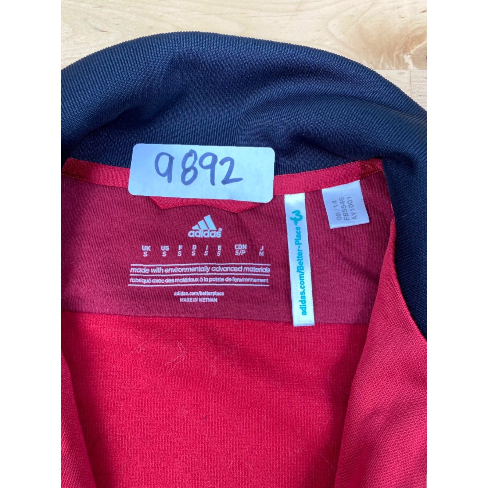 Adidas Adidas AC Milan Jacket Mens Small Red Soccer Full Zip #9892 Size US S / EU 44-46 / 1 - 3 Thumbnail