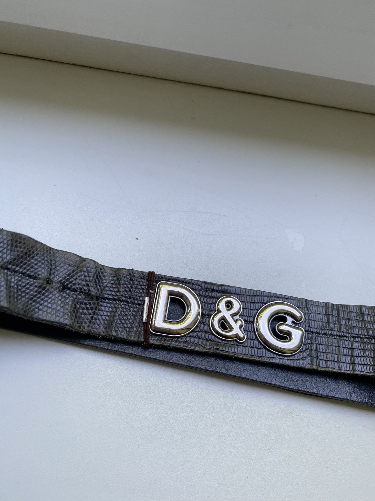 Designer × Dolce & Gabbana D&G Dolce & Gabbana Leather Belt Size ONE SIZE - 2 Thumbnail
