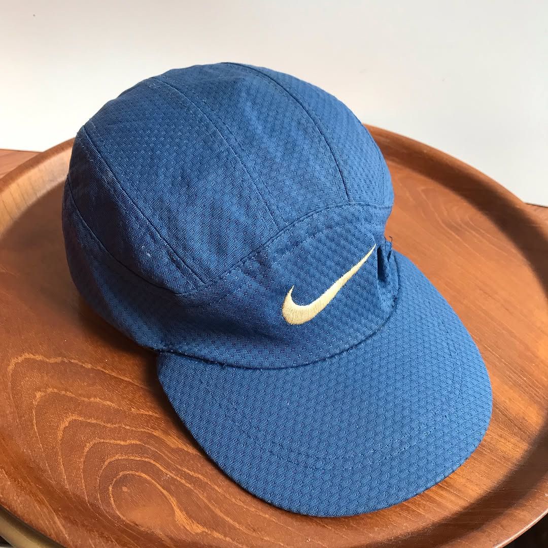 Nike × Vintage Vintage 90s Nike Tailwind Hat Light Blue Tennis Running Size ONE SIZE - 4 Thumbnail