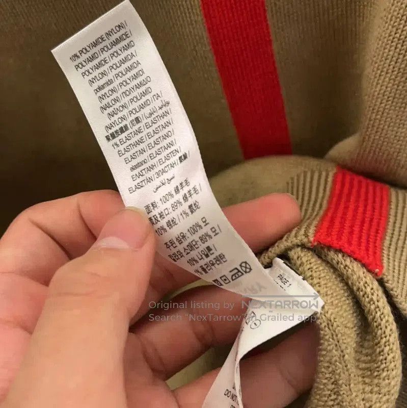 Burberry Burberry Color Block Wool Sweater for Men. Size US XXS / EU 40 - 5 Thumbnail