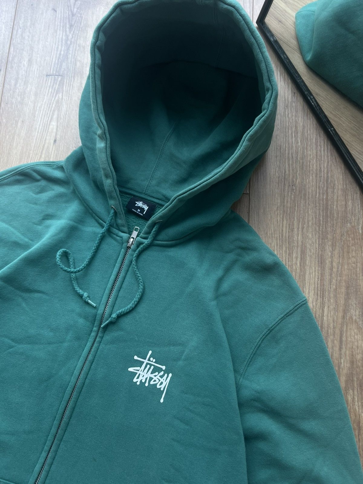 Stussy 00’s STUSSY ZIP HOODIE Y2K RARE BIG LOGO VINTAGE Size US M / EU 48-50 / 2 - 11 Thumbnail