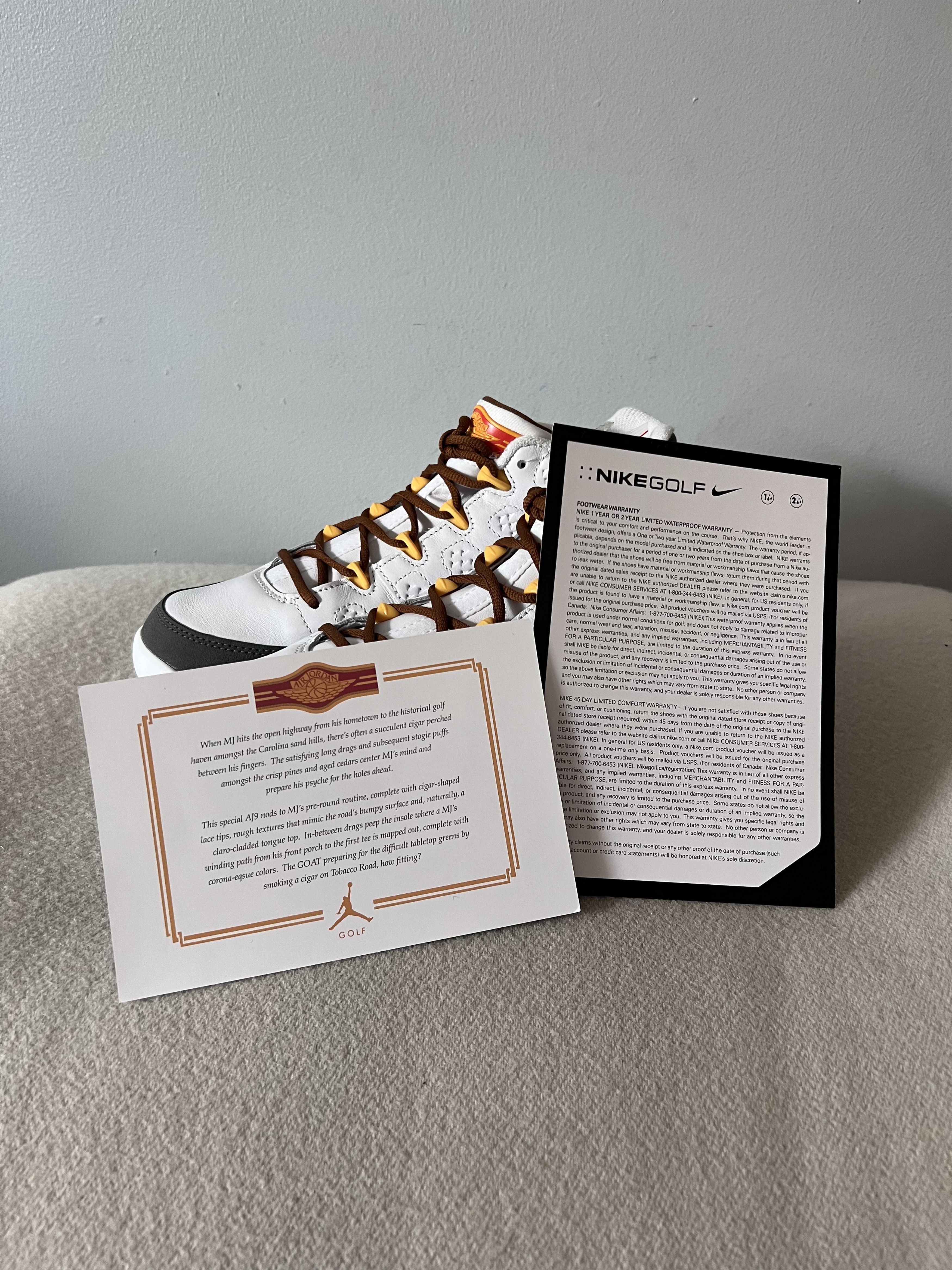 Jordan Brand Jordan 9 Low Golf US Open in White Grey Size US 9 / EU 42 - 7 Thumbnail