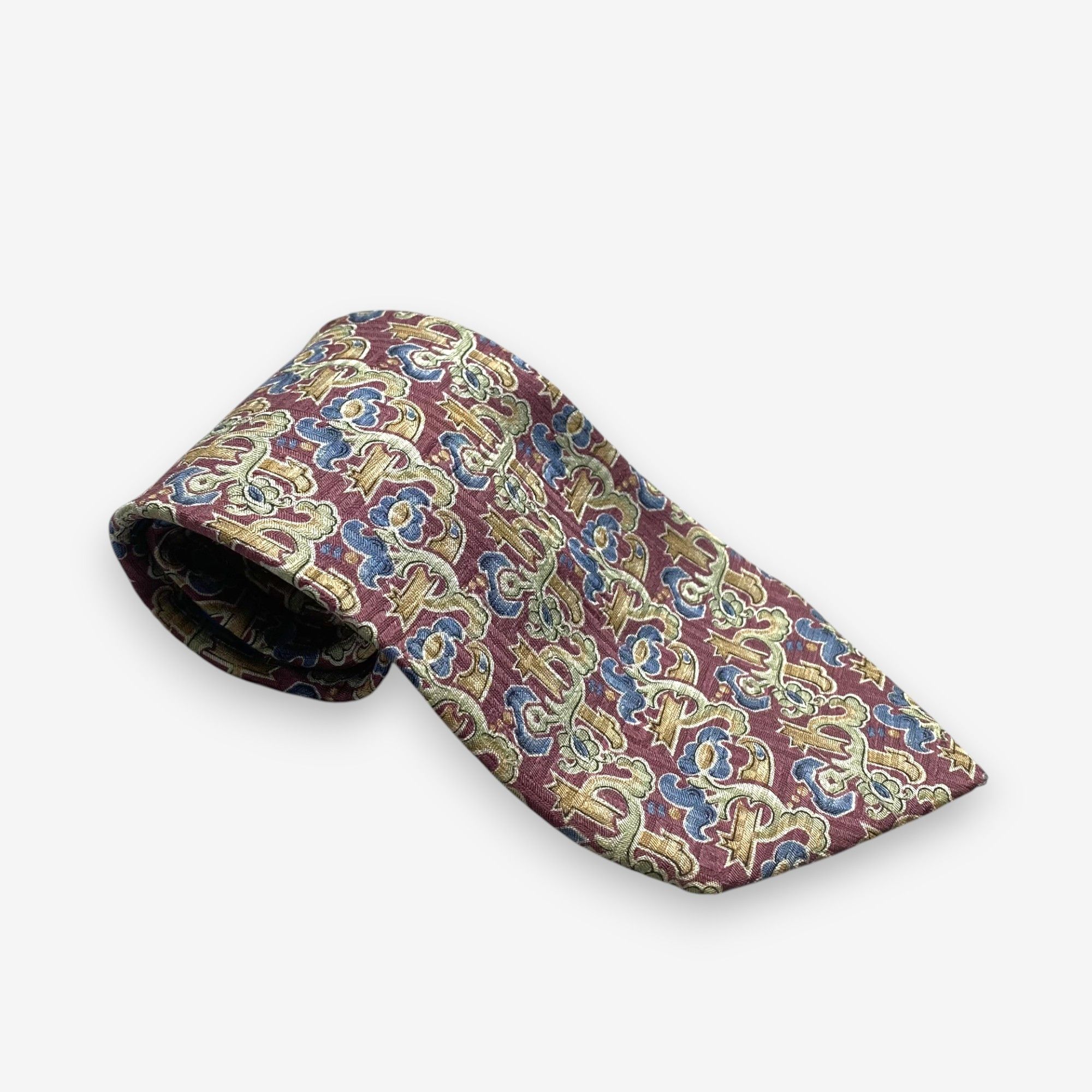 Enrico Coveri Vintage Enrico Coveri SILK Necktie Cravate Pure Silk Size ONE SIZE - 1 Thumbnail