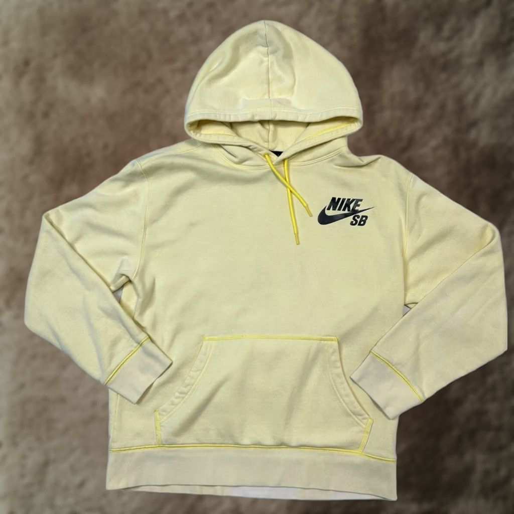 Nike Nike SB Icon Pullover Hoodie Mens Small CW7064-765 Yellow Black Stripes Size US S / EU 44-46 / 1 - 1 Thumbnail