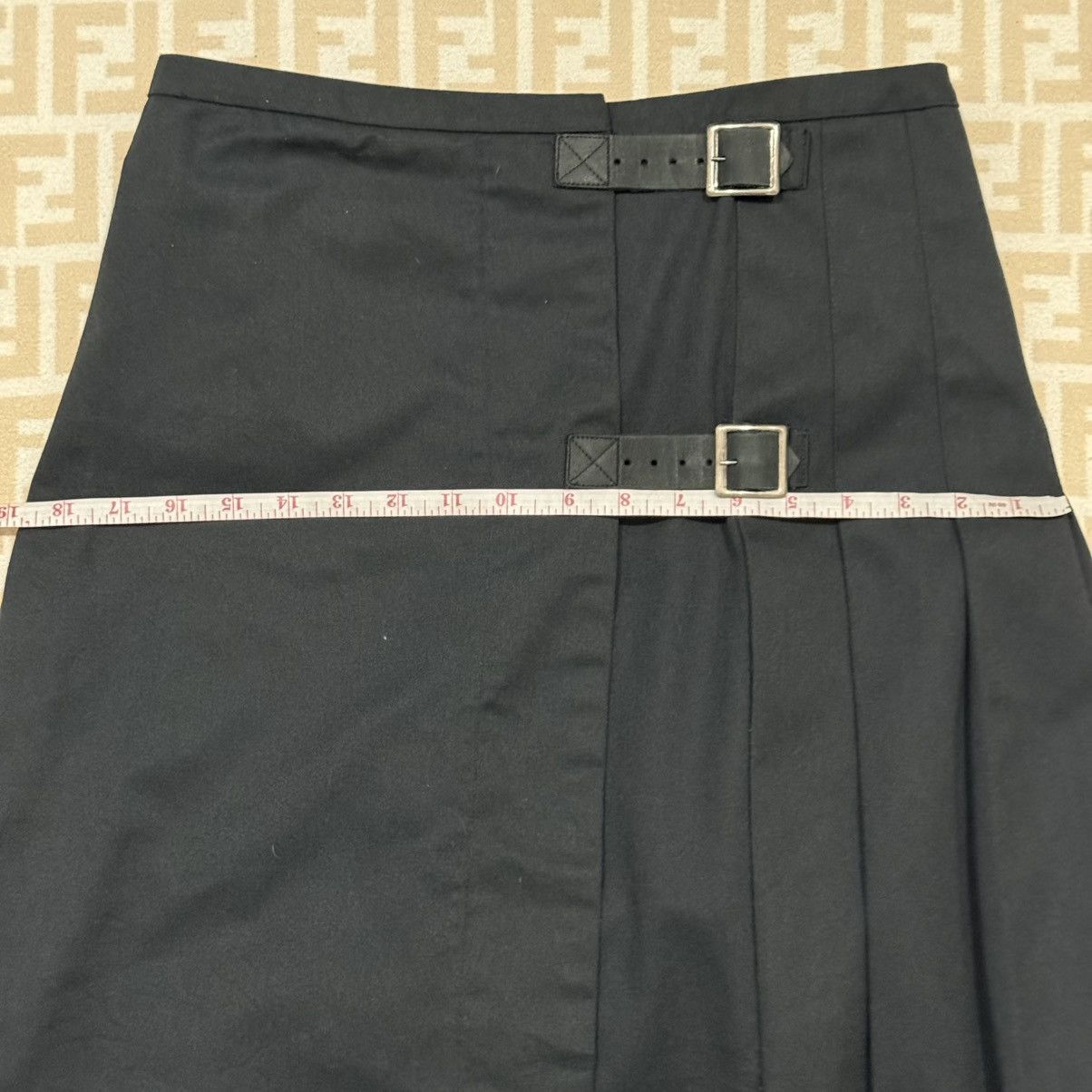 Engineered Garments Vintage Engineered Garments Pleated Midi Skirt Size 30" / US 8 / IT 44 - 8 Thumbnail