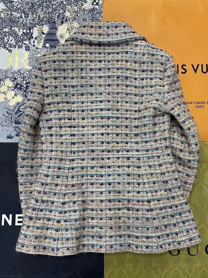 Chanel Chanel Multi Tweed Woven Jacket. Size US M / EU 48-50 / 2 - 3 Thumbnail