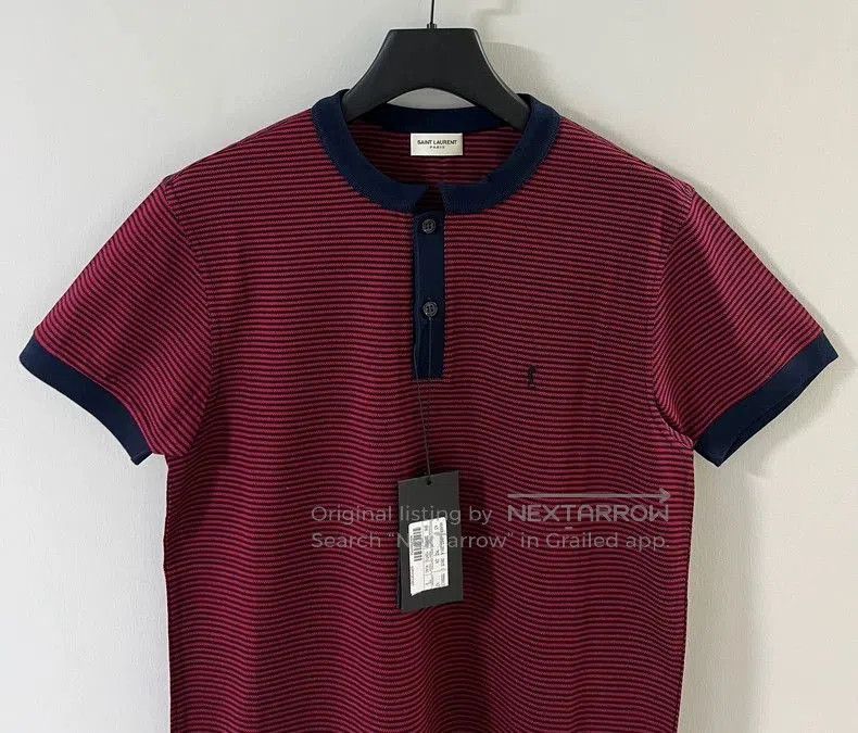 Saint Laurent Paris Saint Laurent Paris Men's Short Sleeve Polo. Size US S / EU 44-46 / 1 - 3 Thumbnail