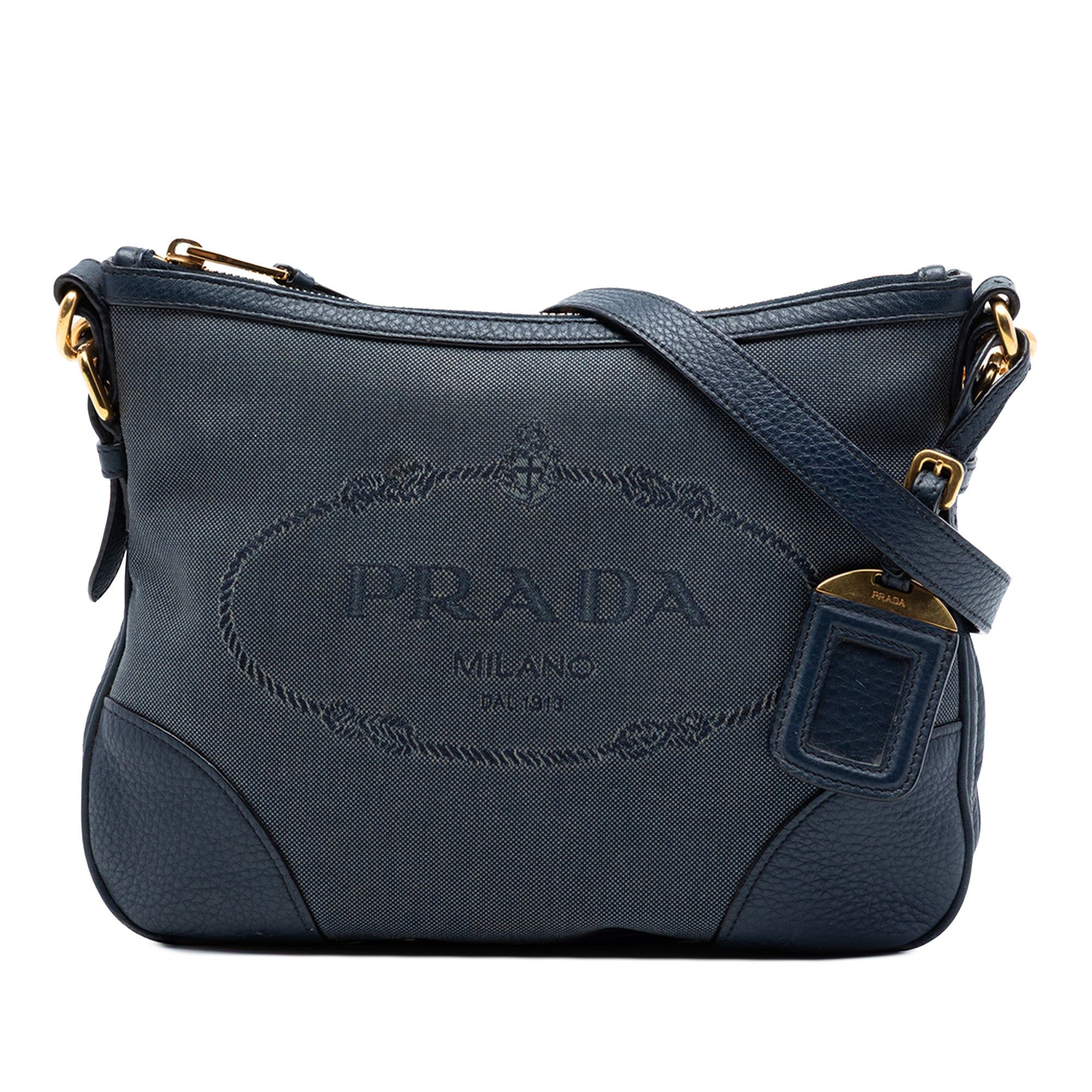 Prada Canvas Canapa Logo Crossbody Size ONE SIZE - 1 Thumbnail