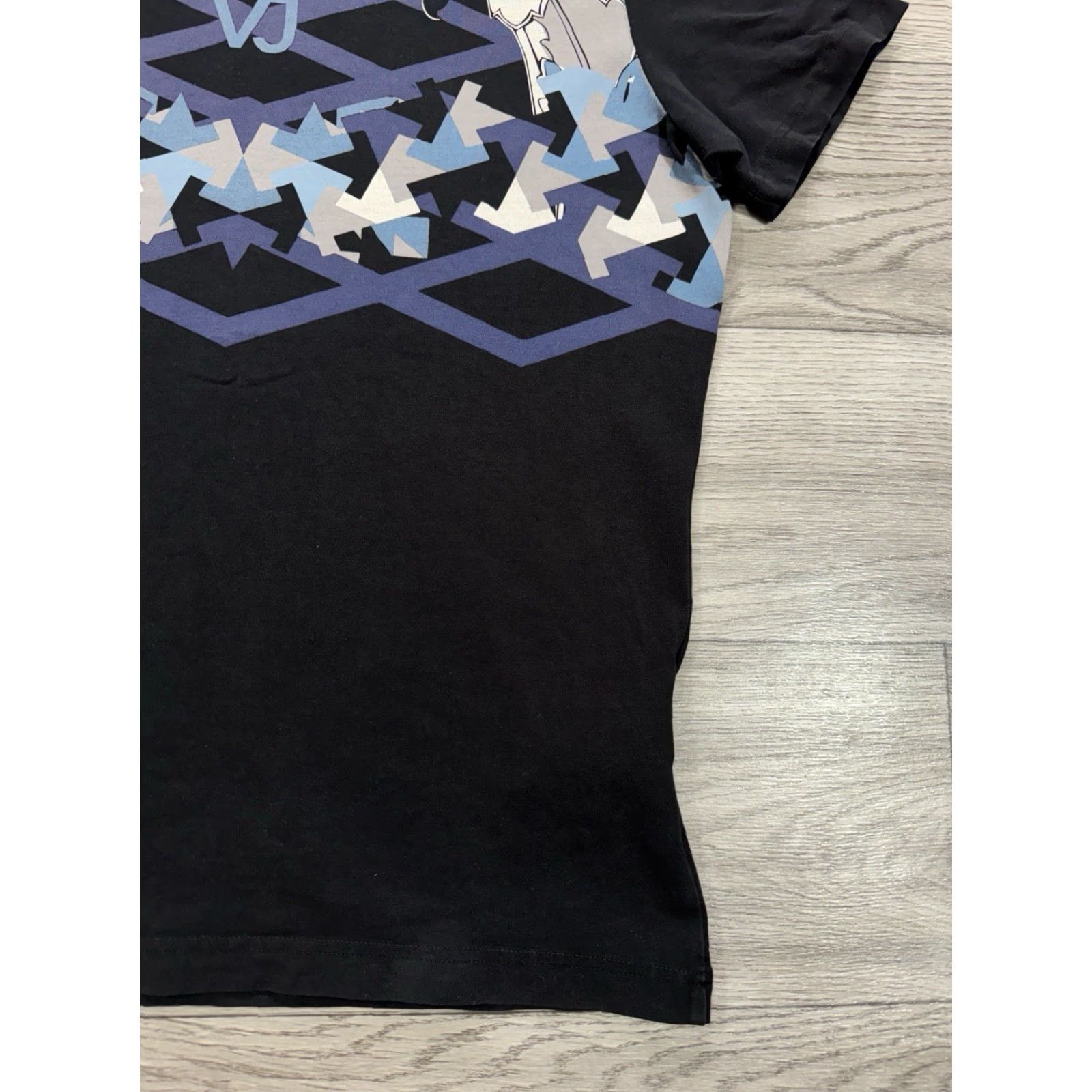 Versace Jeans Couture Versace Jeans Shirt Mens Large Navy Graphic Print Short Sleeve T-Shirt Size US L / EU 52-54 / 3 - 6 Thumbnail