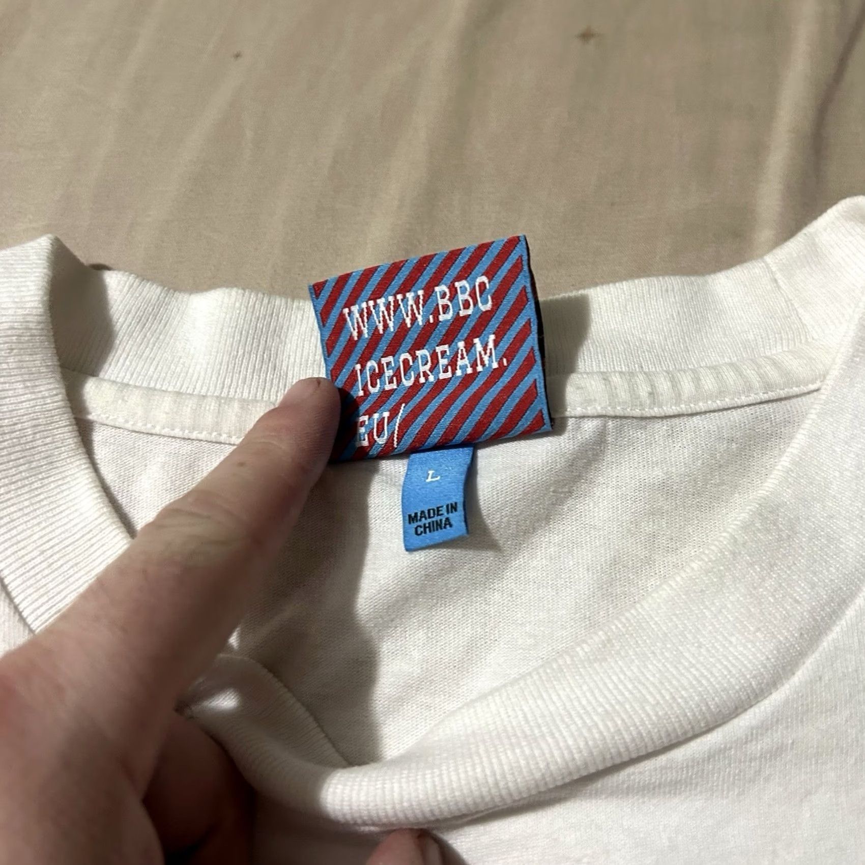 Vintage Ice Cream Skateboard Long Sleeve Shirt Size Large White Mens L Size US L / EU 52-54 / 3 - 6 Thumbnail