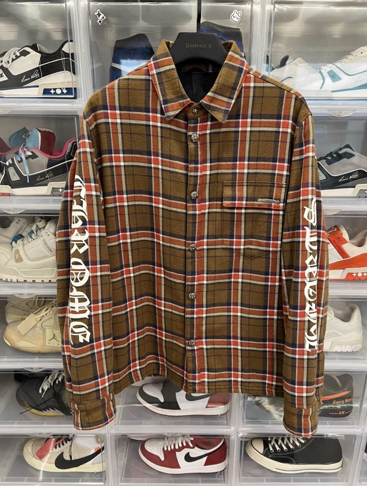 Chrome Hearts Chrome hearts plaid quilted shirt jacket Size US L / EU 52-54 / 3 - 1 Thumbnail