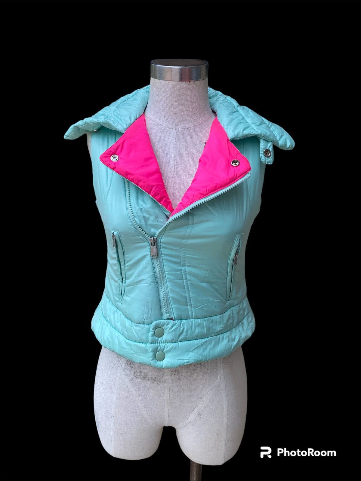 Diesel mint double collar vest Size S / US 4 / IT 40 - 3 Thumbnail