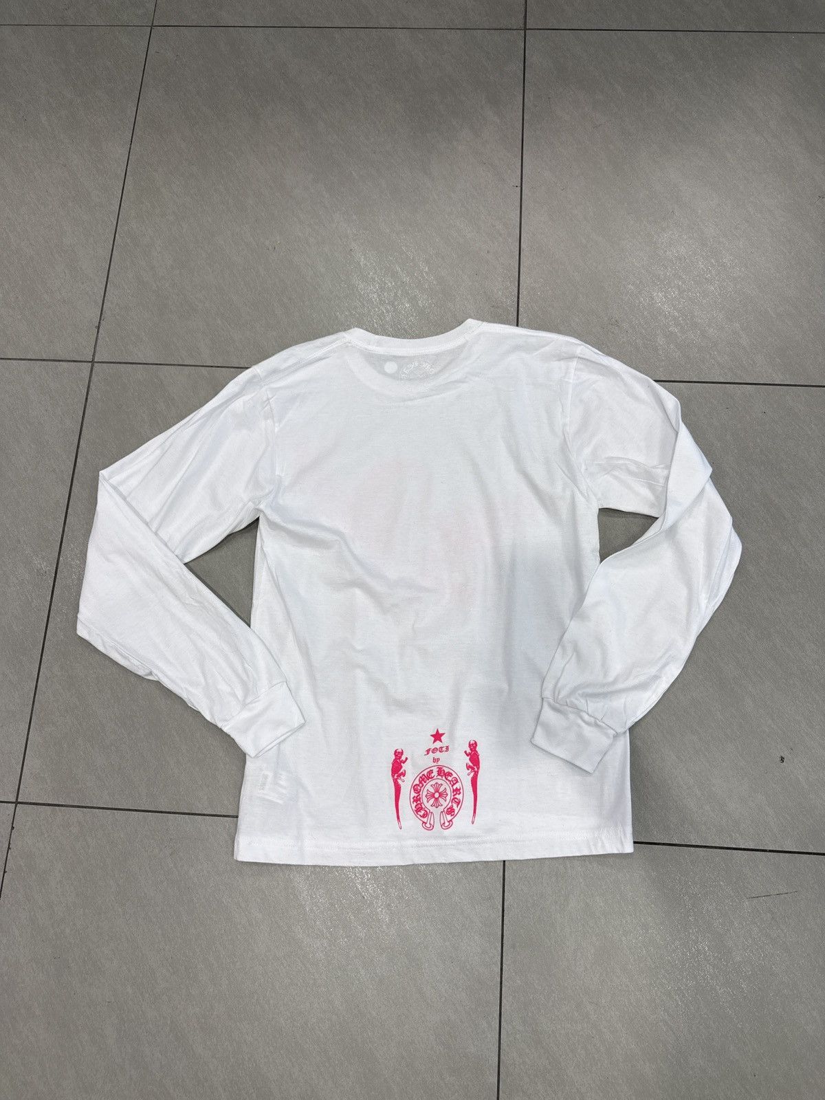 Chrome Hearts Chrome Hearts Foti Long Sleeve Shirt White Pink Size US M / EU 48-50 / 2 - 2 Thumbnail