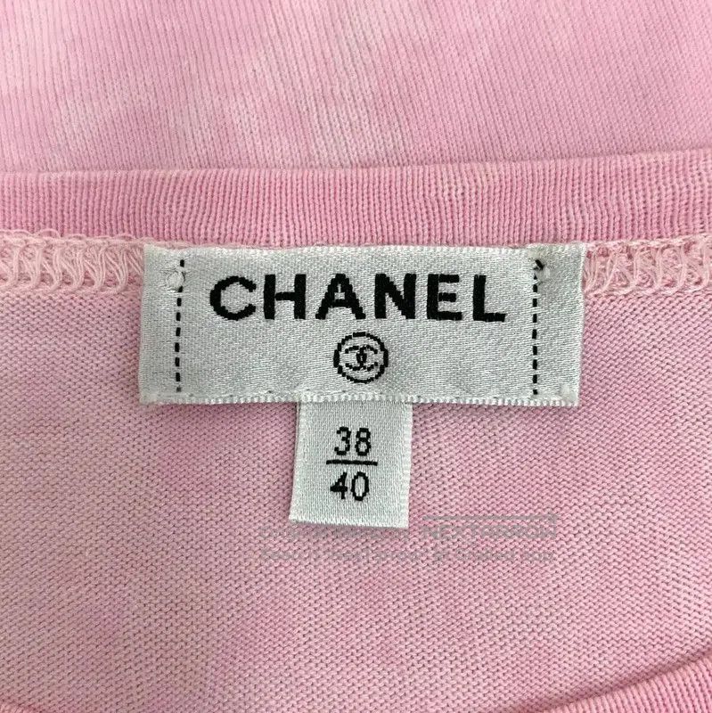 Chanel Chanel Pink Cotton Women's T-Shirt . Size XXS / US 00 / IT 34 - 5 Thumbnail