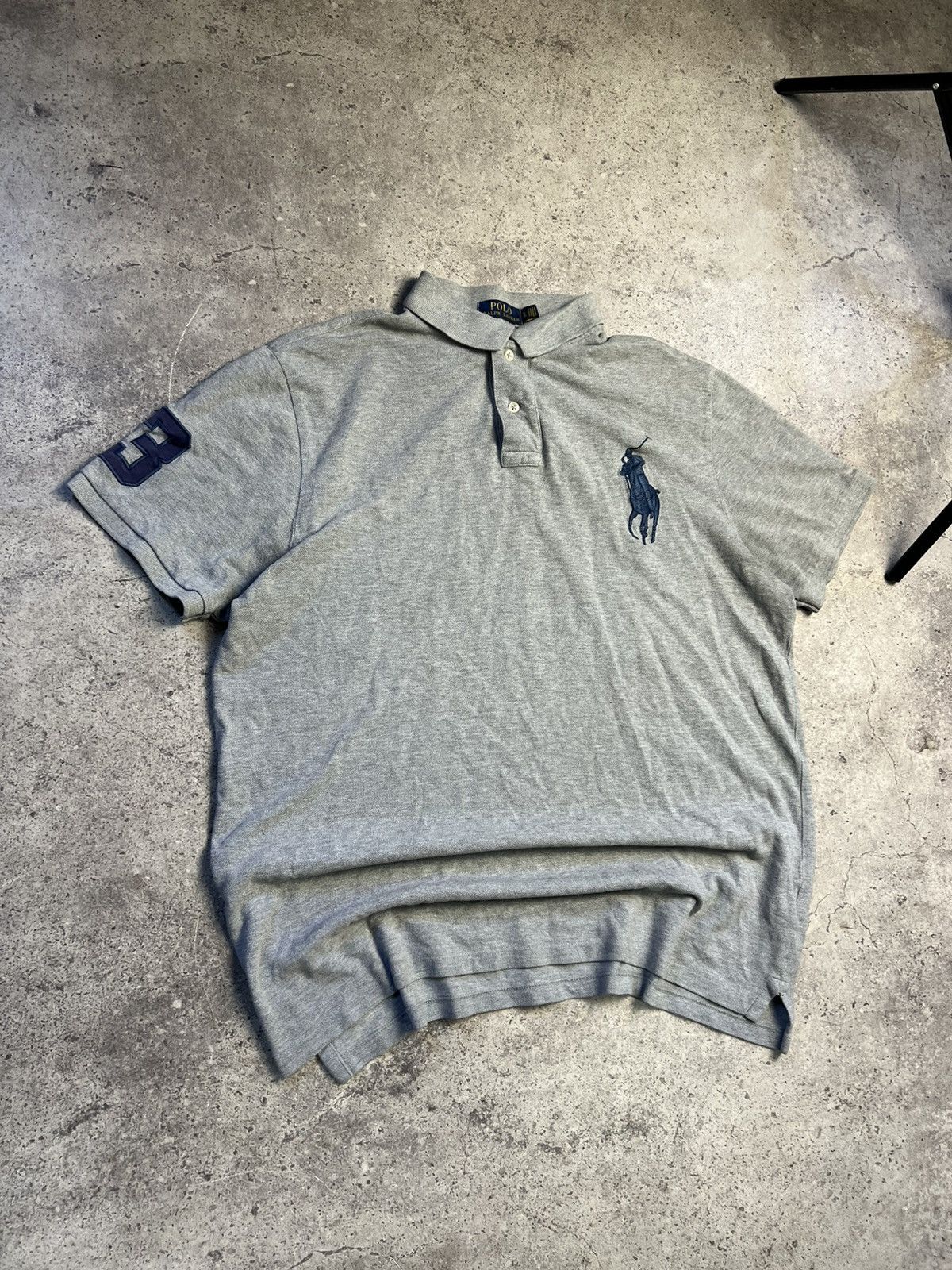 Polo Ralph Lauren Vintage Polo Ralph Lauren Black Polo Number 3 cheef keef Size US XL / EU 56 / 4 - 2 Thumbnail