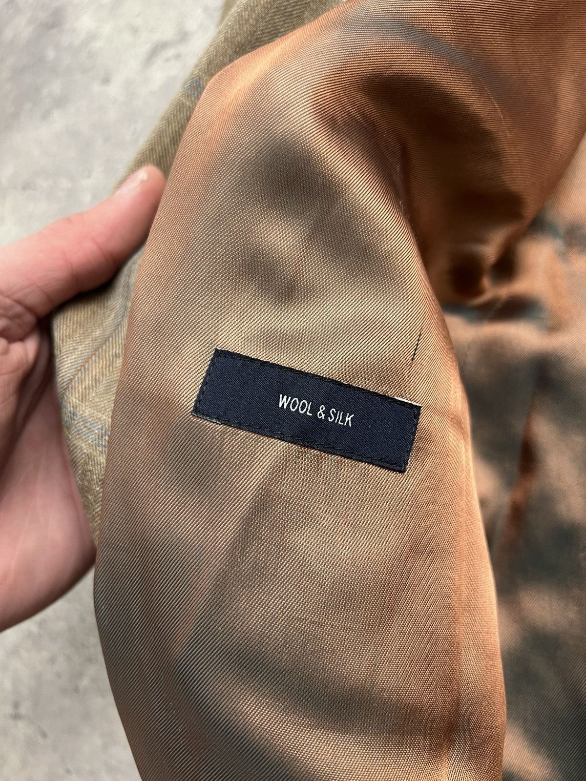 Burberry × Vintage BURBERRY Jacket Double Breasted Coat Blazer Wool 80s Size 50R - 3 Thumbnail