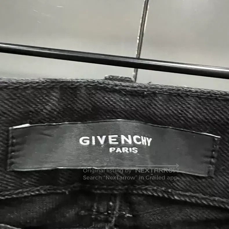 Givenchy Givenchy Black Patchwork Denim Jeans Size 33 Size US 33 - 3 Thumbnail