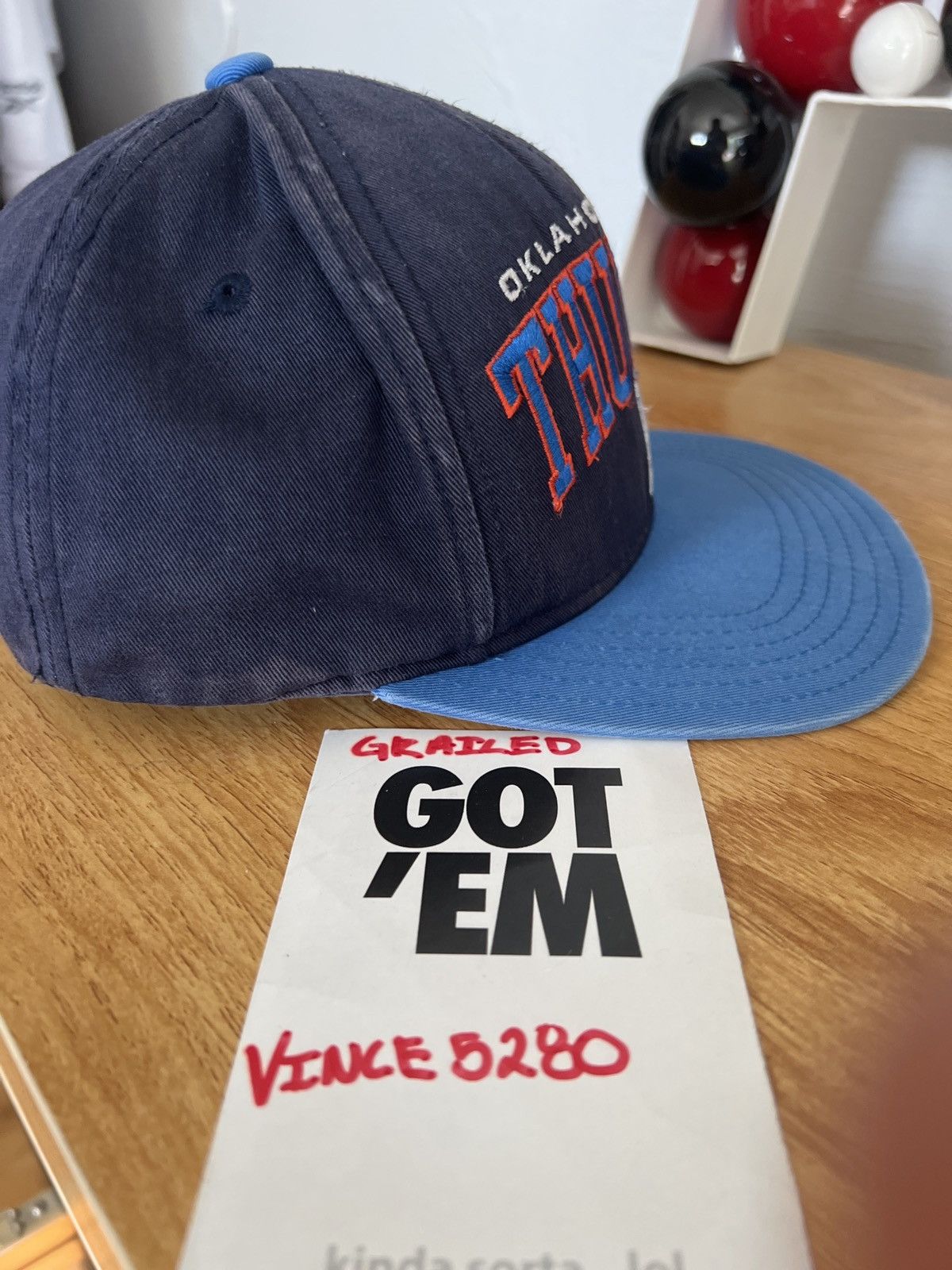 Adidas Vintage X OKC Thunder SnapBack Size ONE SIZE - 4 Thumbnail