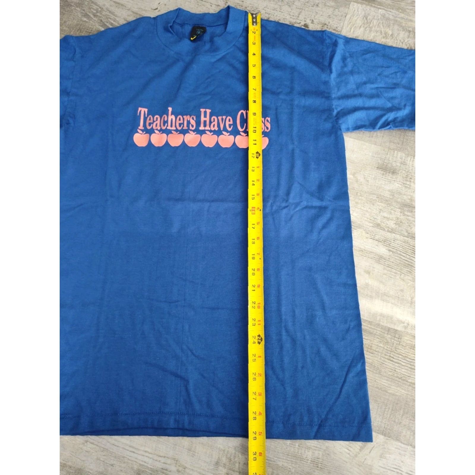 Vintage Vtg 80s/90s Single Stitch Men's L T-Shirt "Teachers Have Class" Made in USA Size US L / EU 52-54 / 3 - 7 Thumbnail