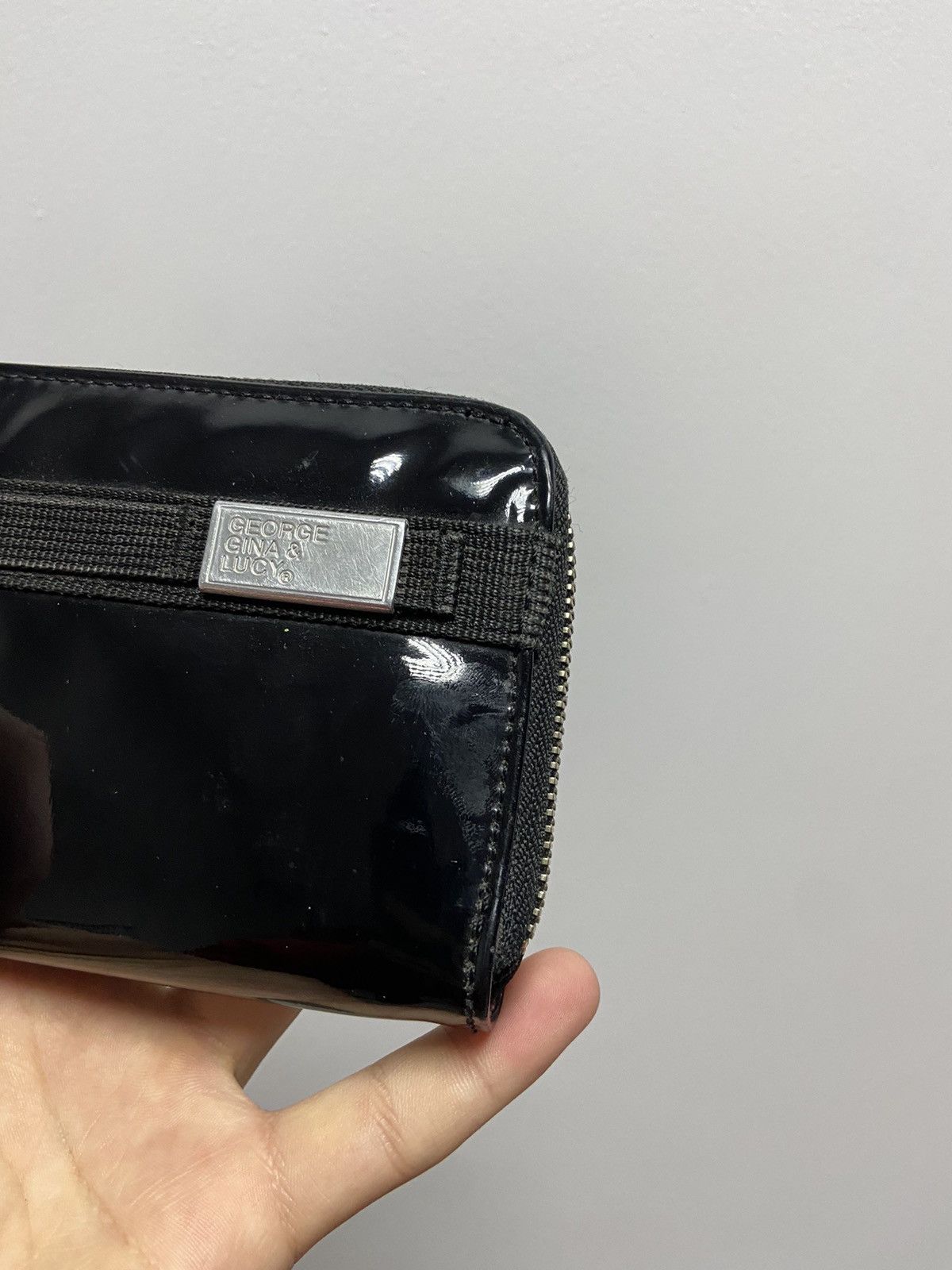 Japanese Brand × Vintage George Gina Lucy wallet Lacquering small logo vintage zip Size ONE SIZE - 8 Thumbnail