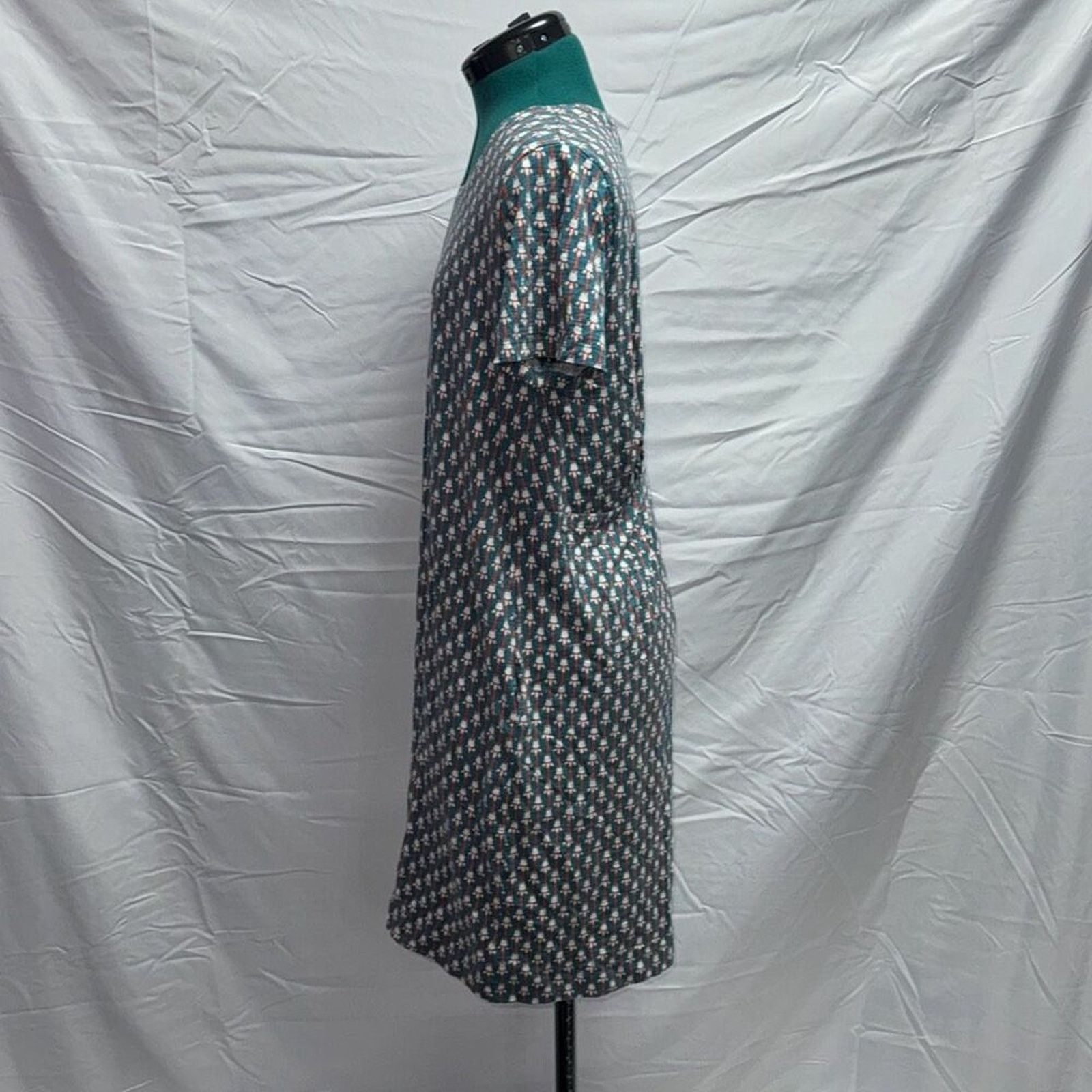 Duluth Trading Company Duluth Trading Co. Orange and Teal T-Shirt Dress | Sz M Size M / US 6-8 / IT 42-44 - 5 Thumbnail