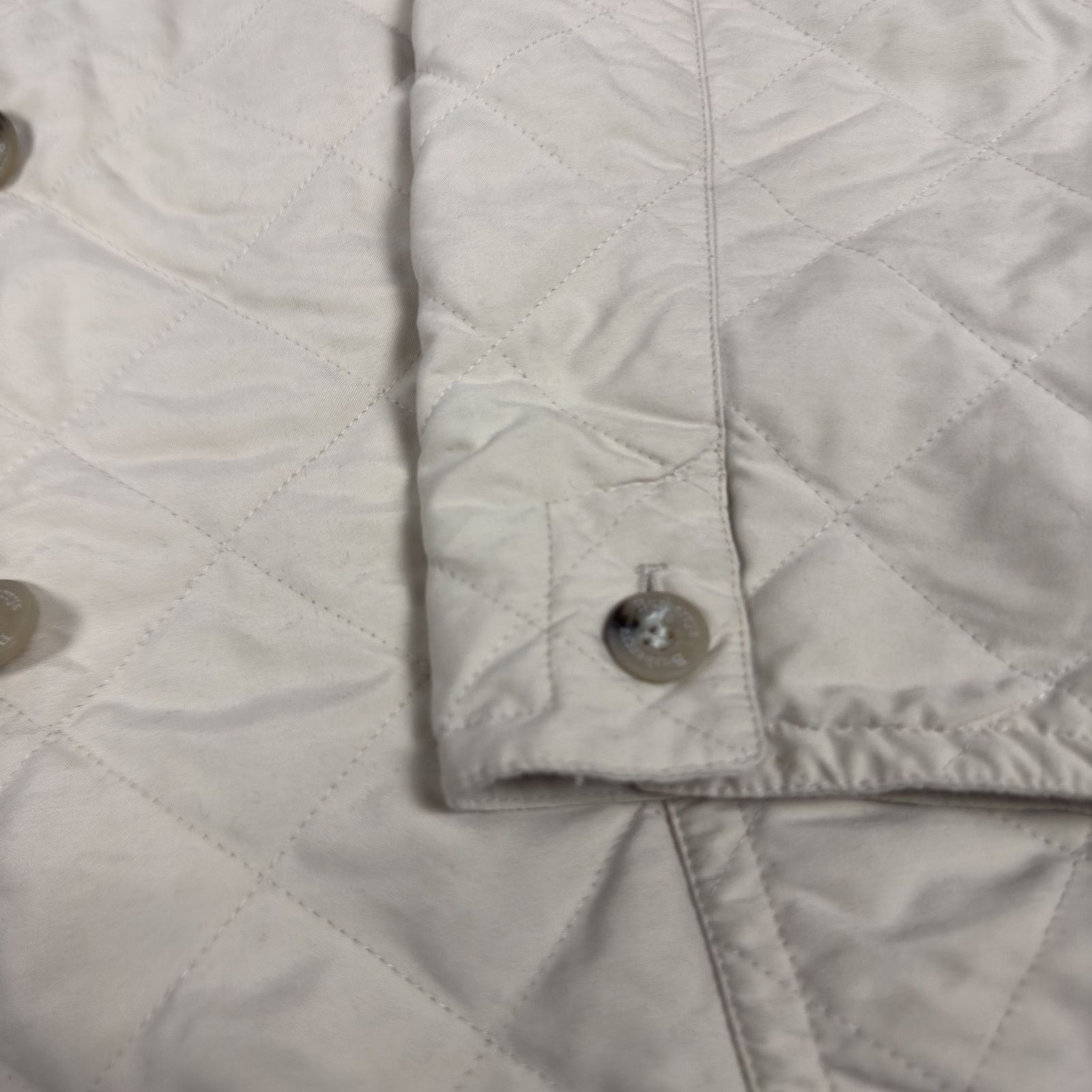 Burberry × Vintage Burberry Women's Front Button Collared Lined Quilted Jacket Size L / US 10 / IT 46 - 3 Thumbnail