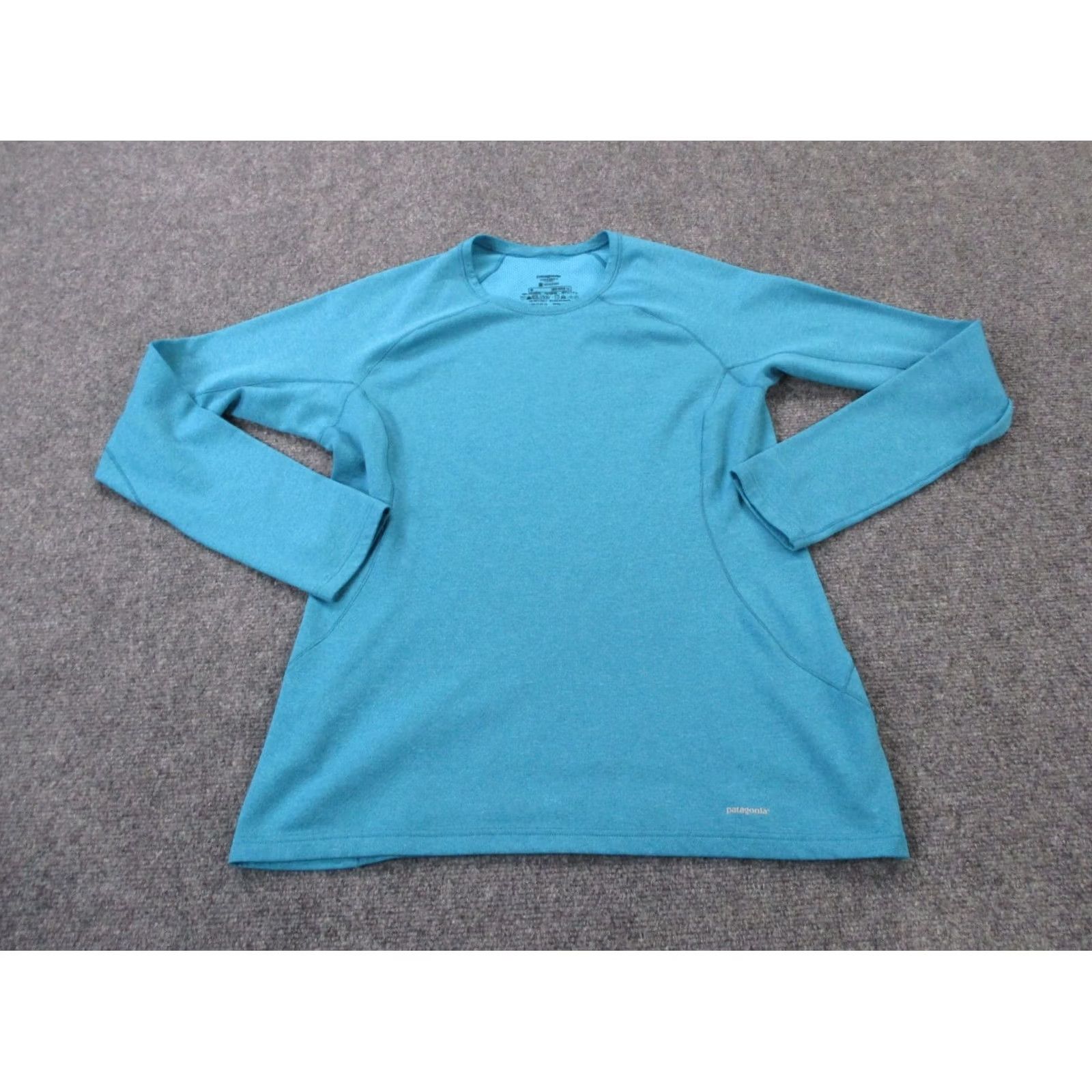 Patagonia Patagonia Shirt Womens M Blue Capilene 3 Midweight Base Layer Hiking Camping Shirt Womens M Blue Capilene 3 Midweight Base Layer Hiking Camping Size M / US 6-8 / IT 42-44 - 2 Thumbnail