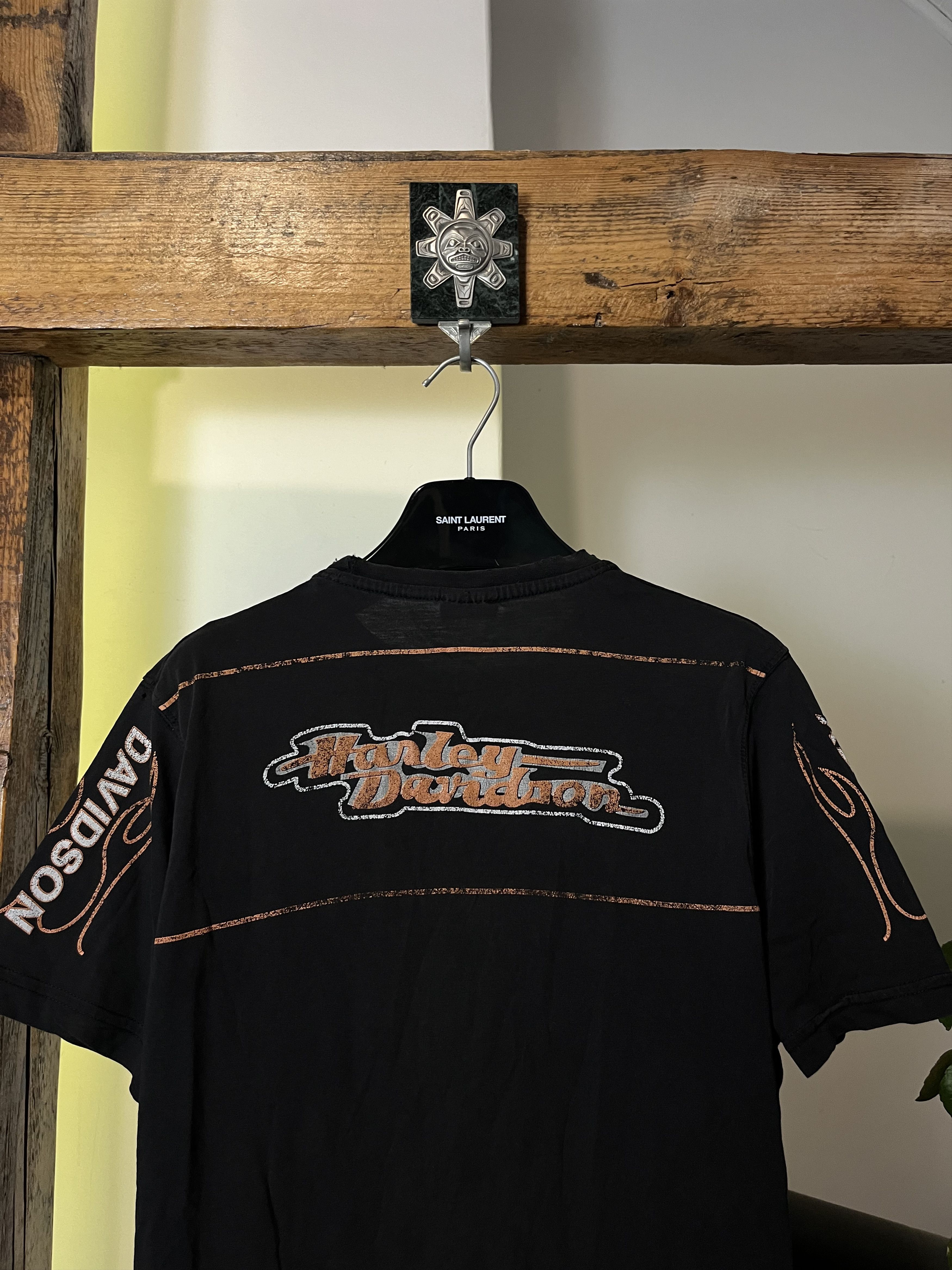 Harley Davidson × Vintage 90s Harley Davidson Made in USA Racing Biker Size US L / EU 52-54 / 3 - 8 Thumbnail