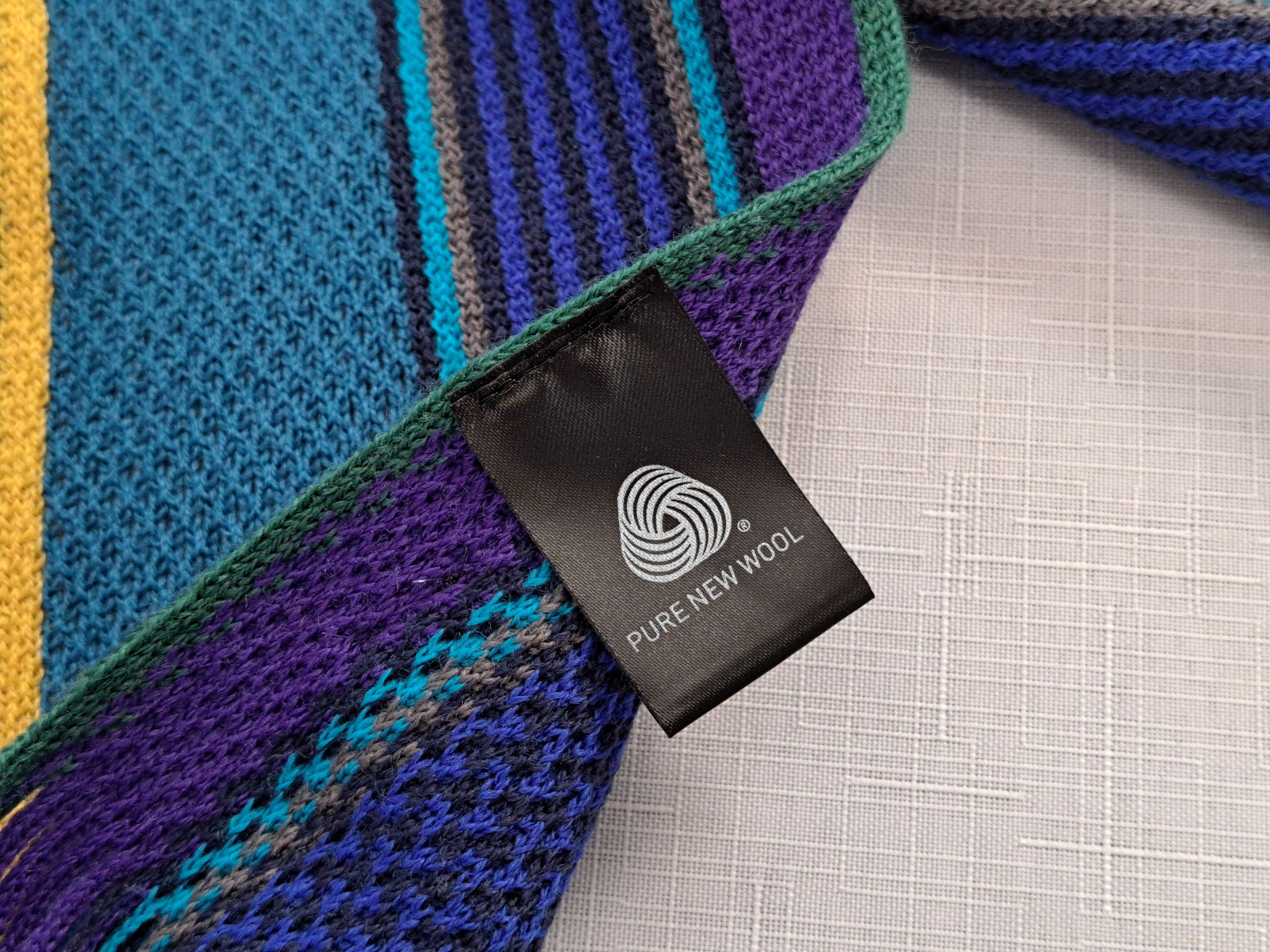 Paul Smith PS by PAUL SMITH multicolor pure wool stripe scarf. Size ONE SIZE - 6 Thumbnail