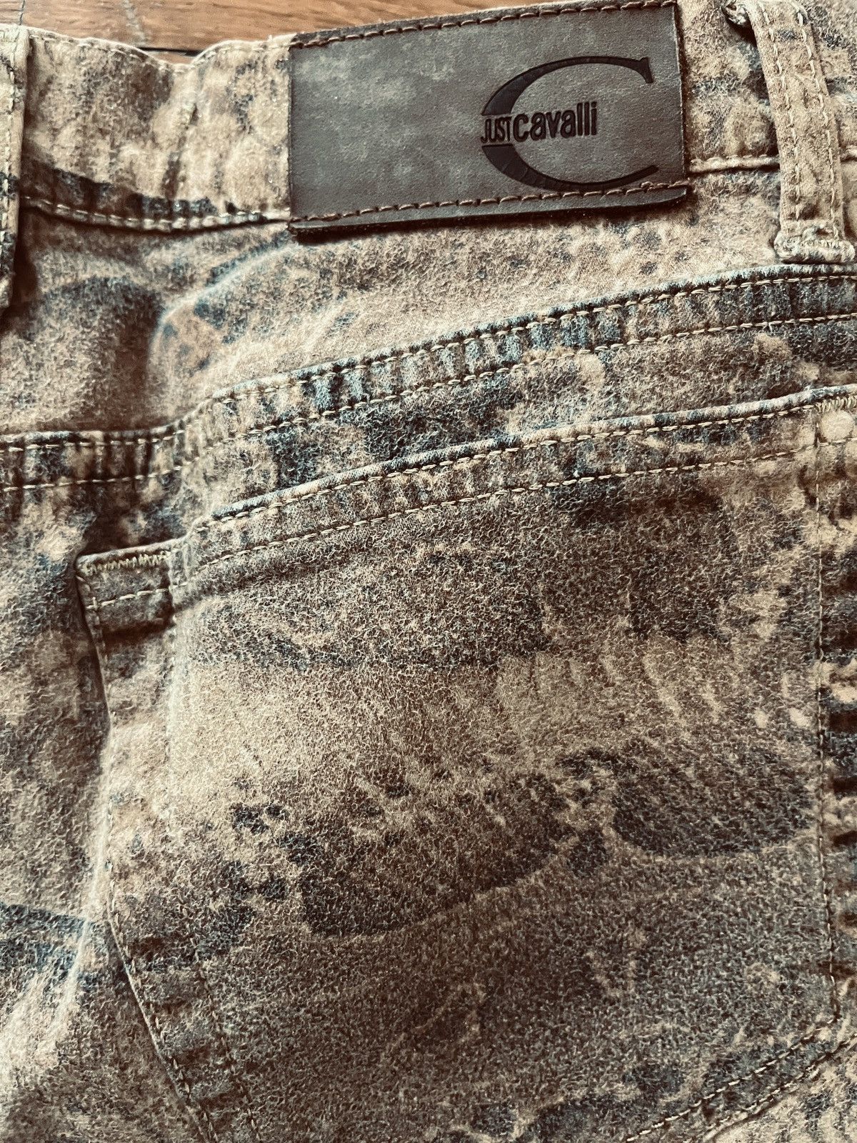 Roberto Cavalli Roberto Cavalli Vintage Snake Print Jeans size M Size 28" / US 6 / IT 42 - 4 Thumbnail