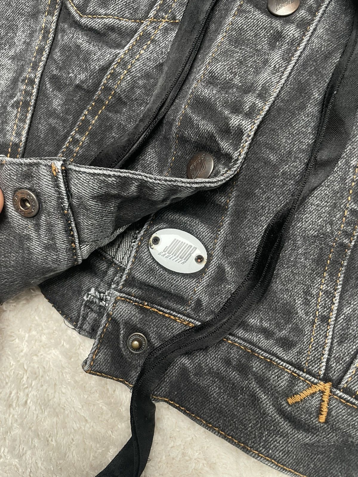 Jean Paul Gaultier 1980s Junior Gaultier denim buttoned top Size S / US 4 / IT 40 - 3 Thumbnail