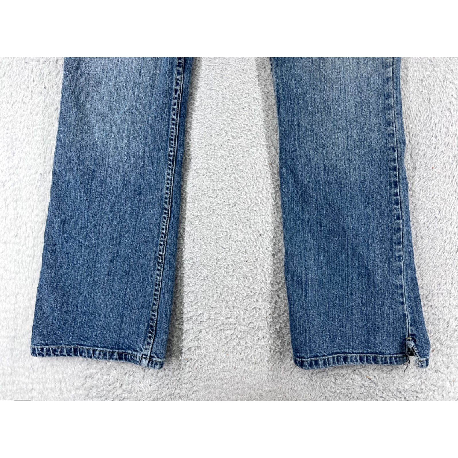 Vintage Maurices Jeans Women 5 Denim Bootcut Mid Rise 26 Blue Cotton 5-Pocket Distressed Stretch Vintage: No Women Size 27" / US 4 / IT 40 - 4 Thumbnail