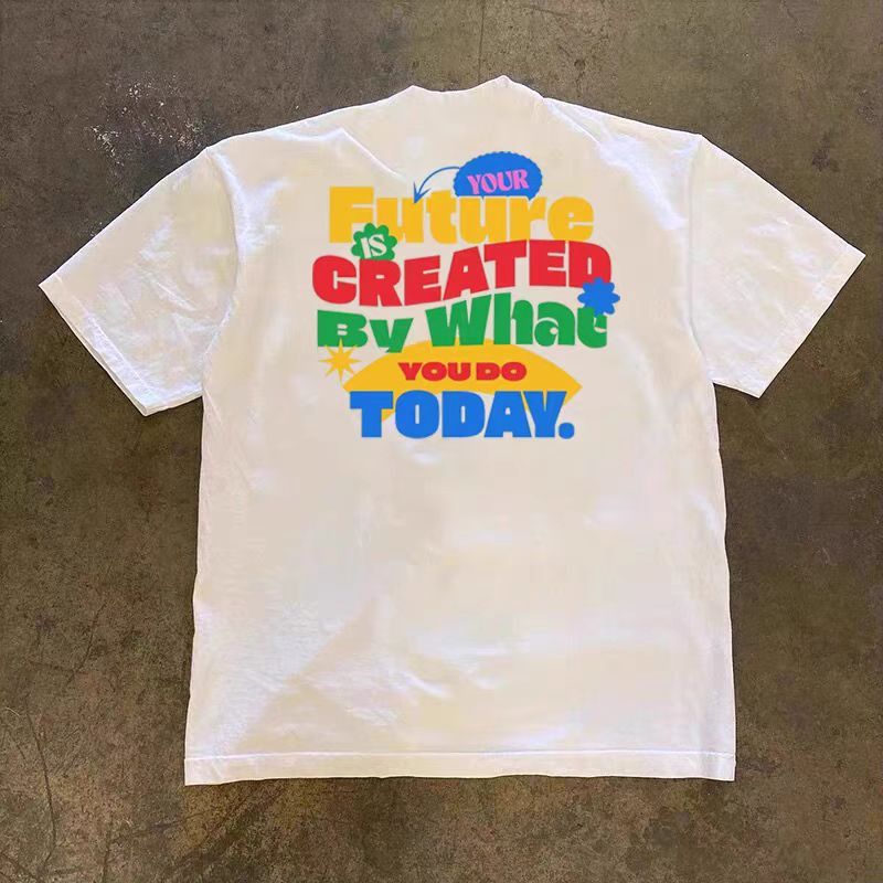 Japanese Brand White Loose Street Hip Hop Print Short Sleeve T-Shirt Size US M / EU 48-50 / 2 - 3 Thumbnail