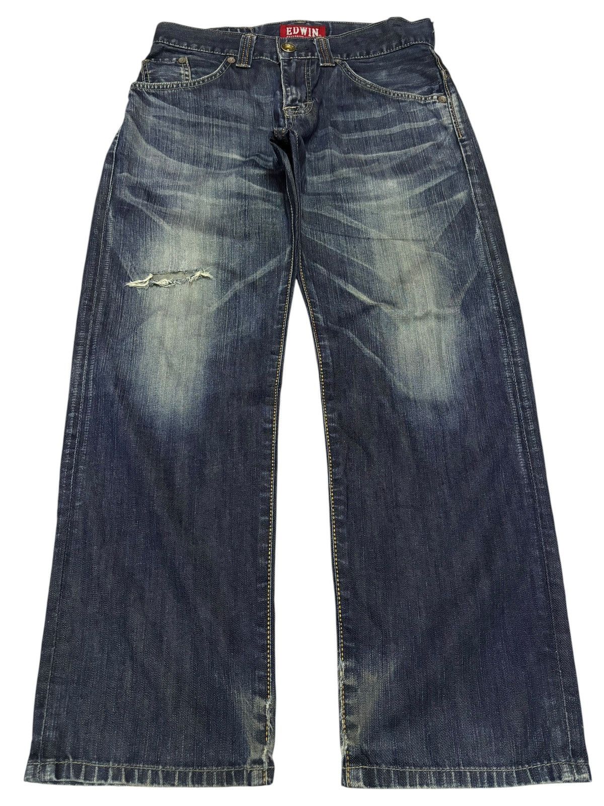 Edwin × Japanese Brand Vintage Edwin 424XV Exclusive Vintage Jeans Size US 31 - 1 Thumbnail