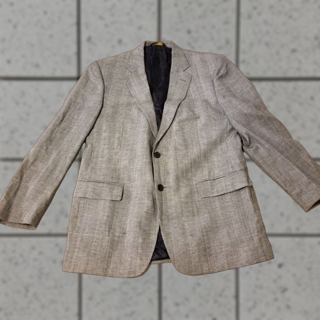 Brooks Brothers VINTAGE Brooks Brothers Blazer Mens 42R Wool Linen Gray 3-in-1 Jacket Blazer Size 42R - 1 Thumbnail
