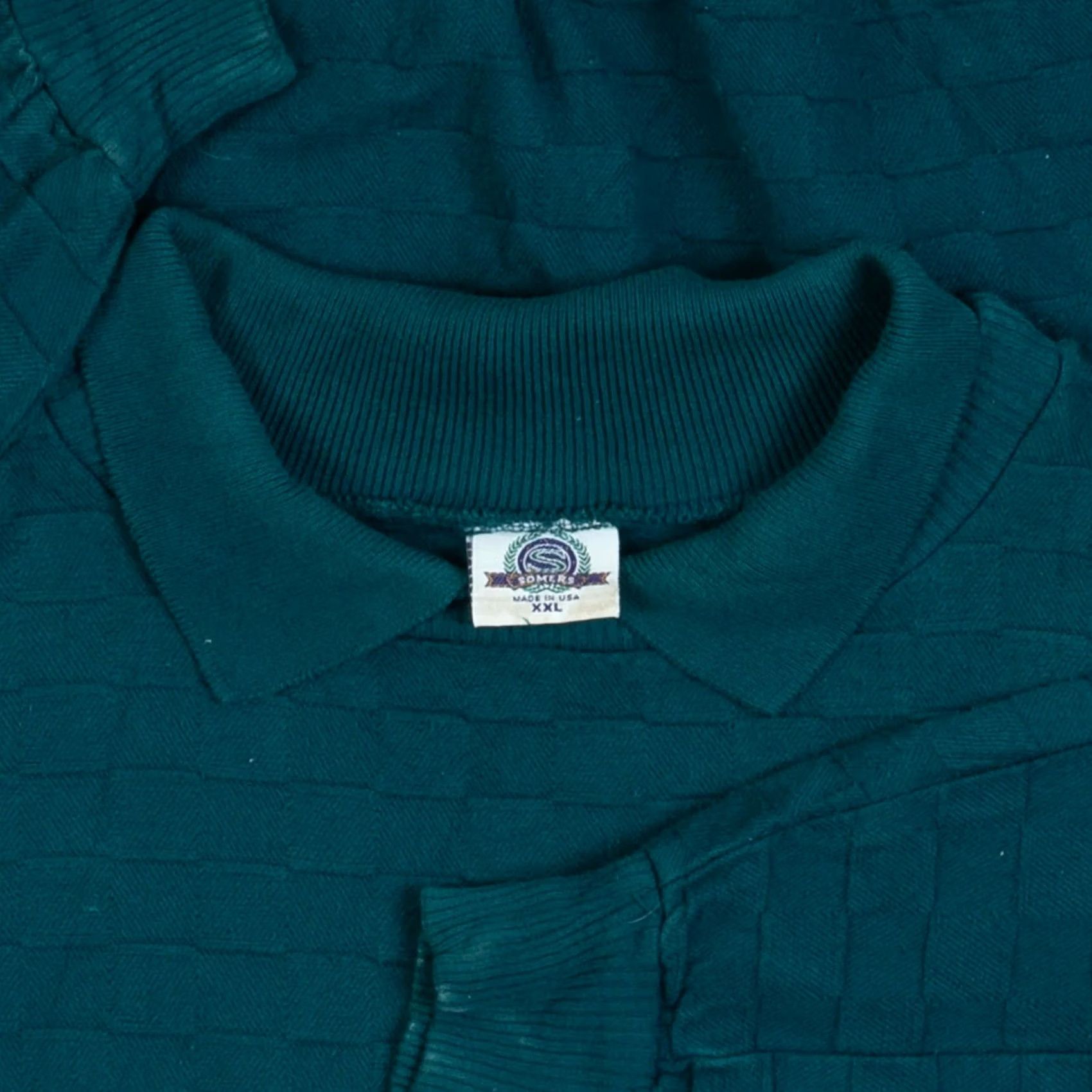 Altea VINTAGE 90s Flagship Structured Collared Sweatshirt Mens Dark Teal 2XL Cotton Logo Pullover Sweatshirt Size US XXL / EU 58 / 5 - 5 Thumbnail