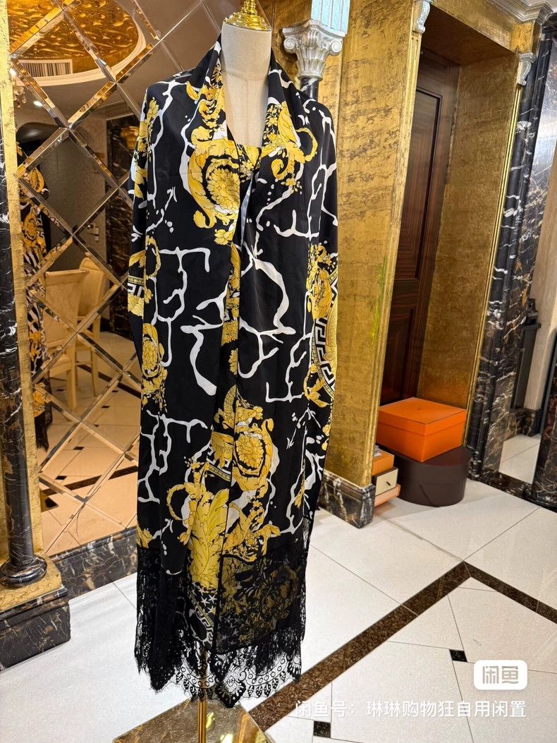 Versace Versace Baroque print camisole cape shawl dress Size M / US 6-8 / IT 42-44 - 8 Thumbnail