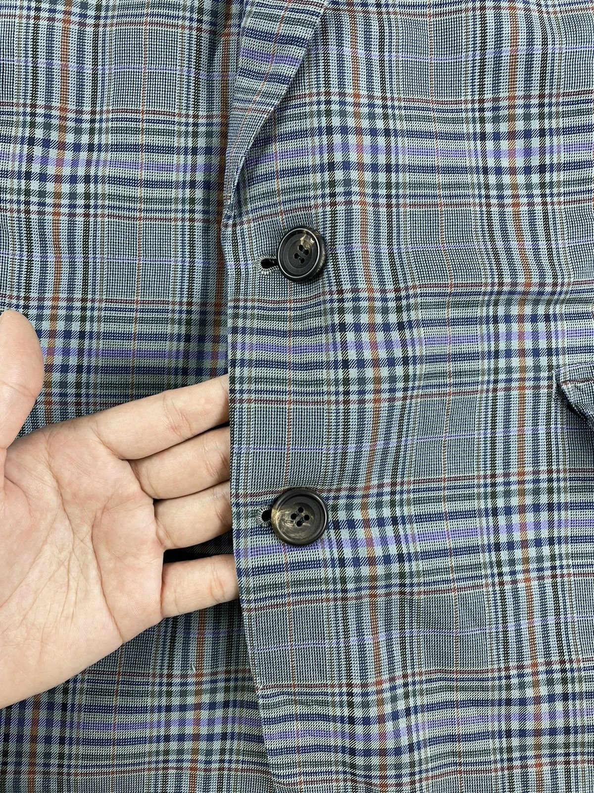 Christian Dior Monsieur × Vintage Vintage Christian Dior Monsieur Blue Plaid Blazer Jacket Size US M / EU 48-50 / 2 - 5 Thumbnail