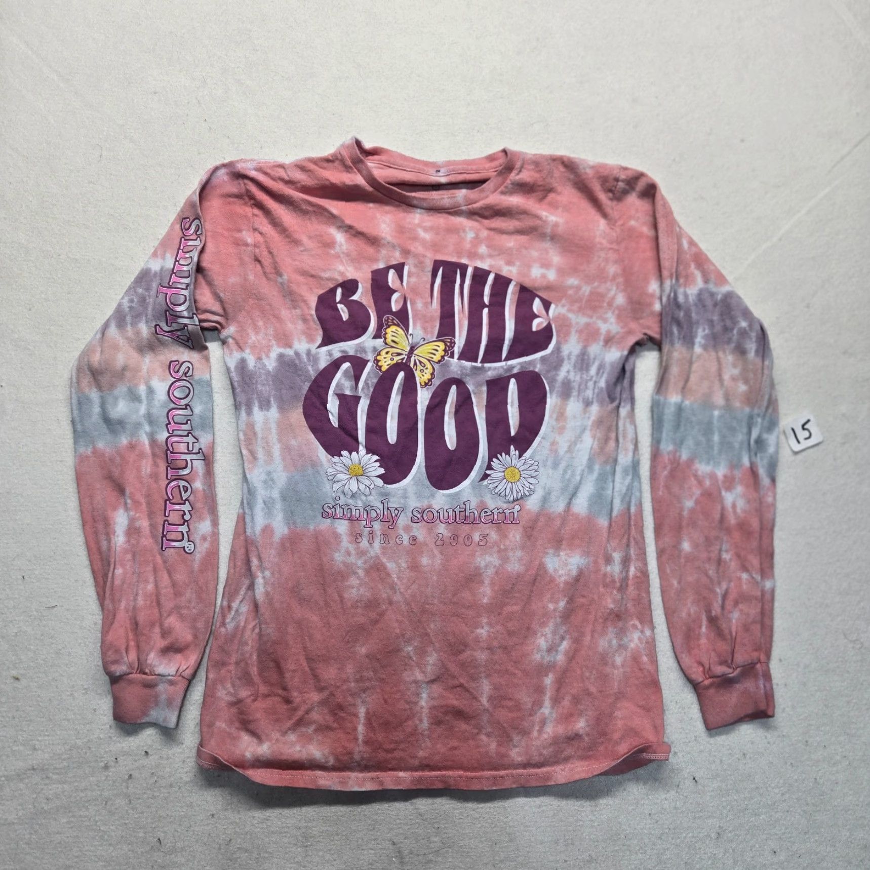 Pinko Simply Southern T-Shirt "Be The Good" Pink Crew Neck Long Sleeve Casual Women’s Regular Size S Size S / US 4 / IT 40 - 2 Thumbnail