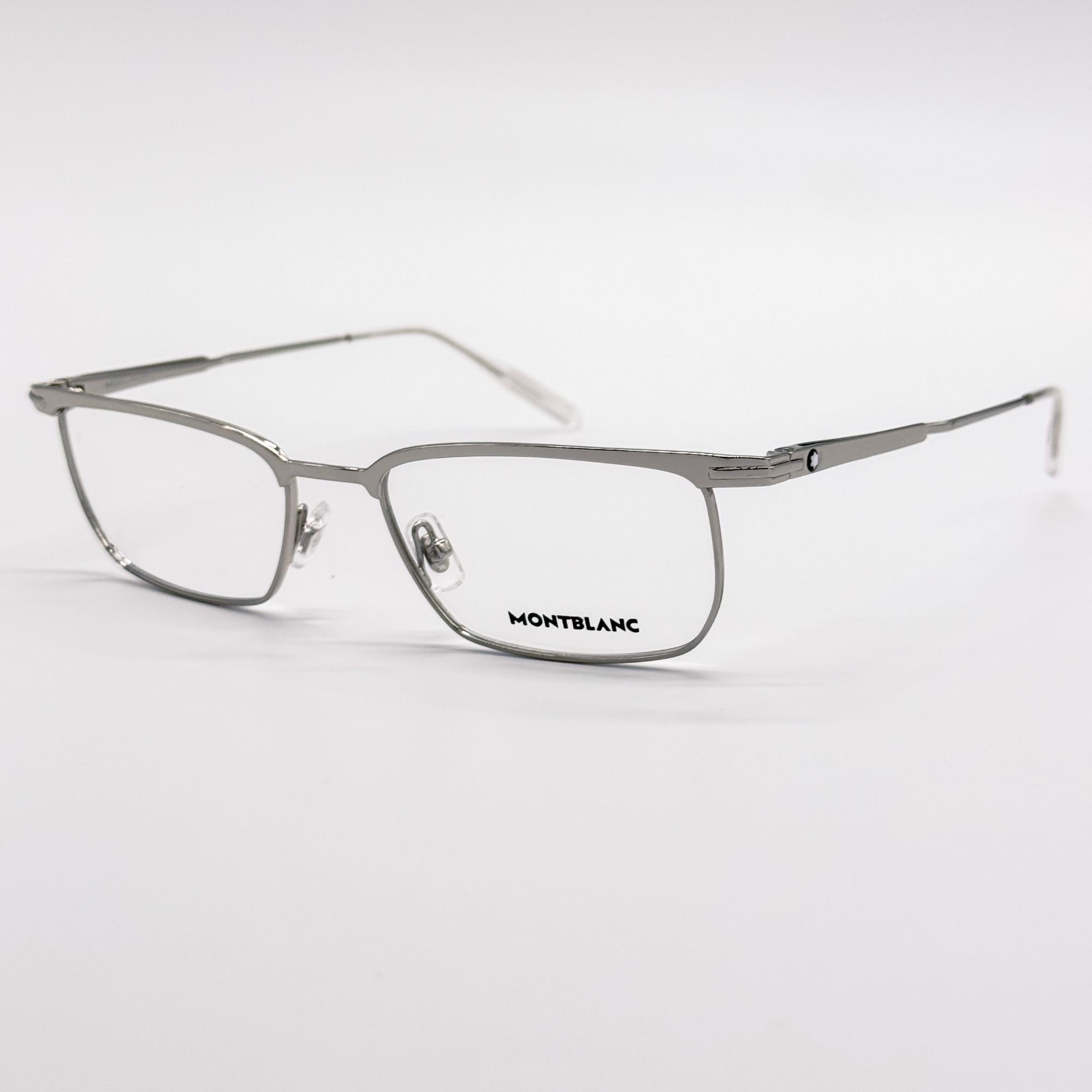 Montblanc NEW MONTBLANC EYEGLASSES MB0219O 001 SILVER MEN EYEWEAR Size ONE SIZE - 2 Thumbnail