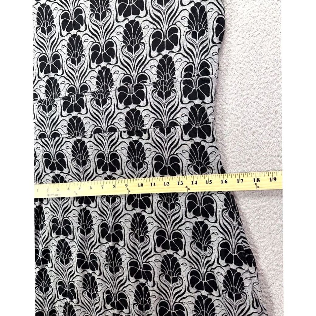Merrell Merrell Dress Womens M Black Geometric Cap Sleeve Mini Athletic Short Dress Wick Crew Neck Vintage No Size M / US 6-8 / IT 42-44 - 8 Thumbnail